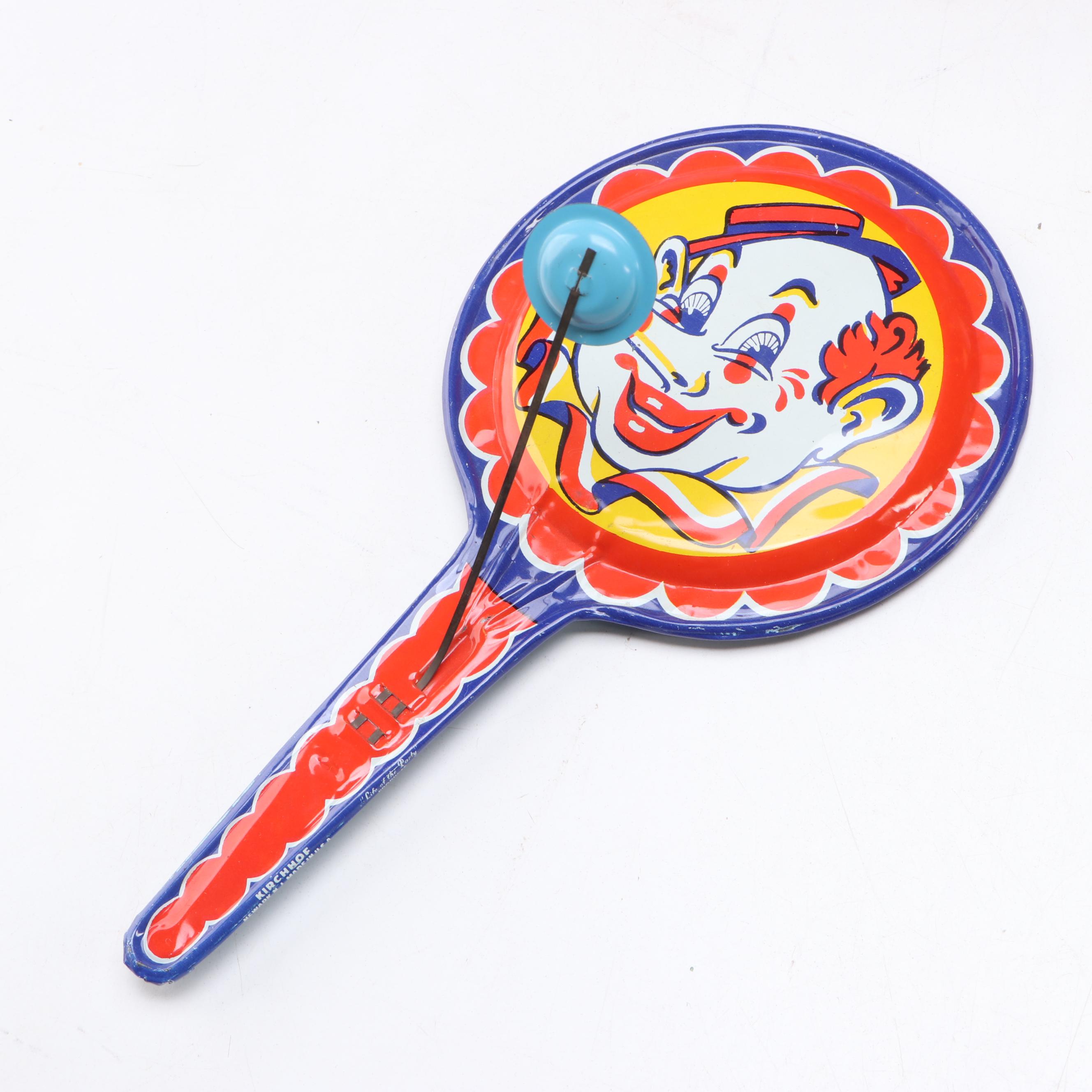 J. Chein & Co. Vintage Wind-Up Tin Merry-Go Round, and Other Tin Toys