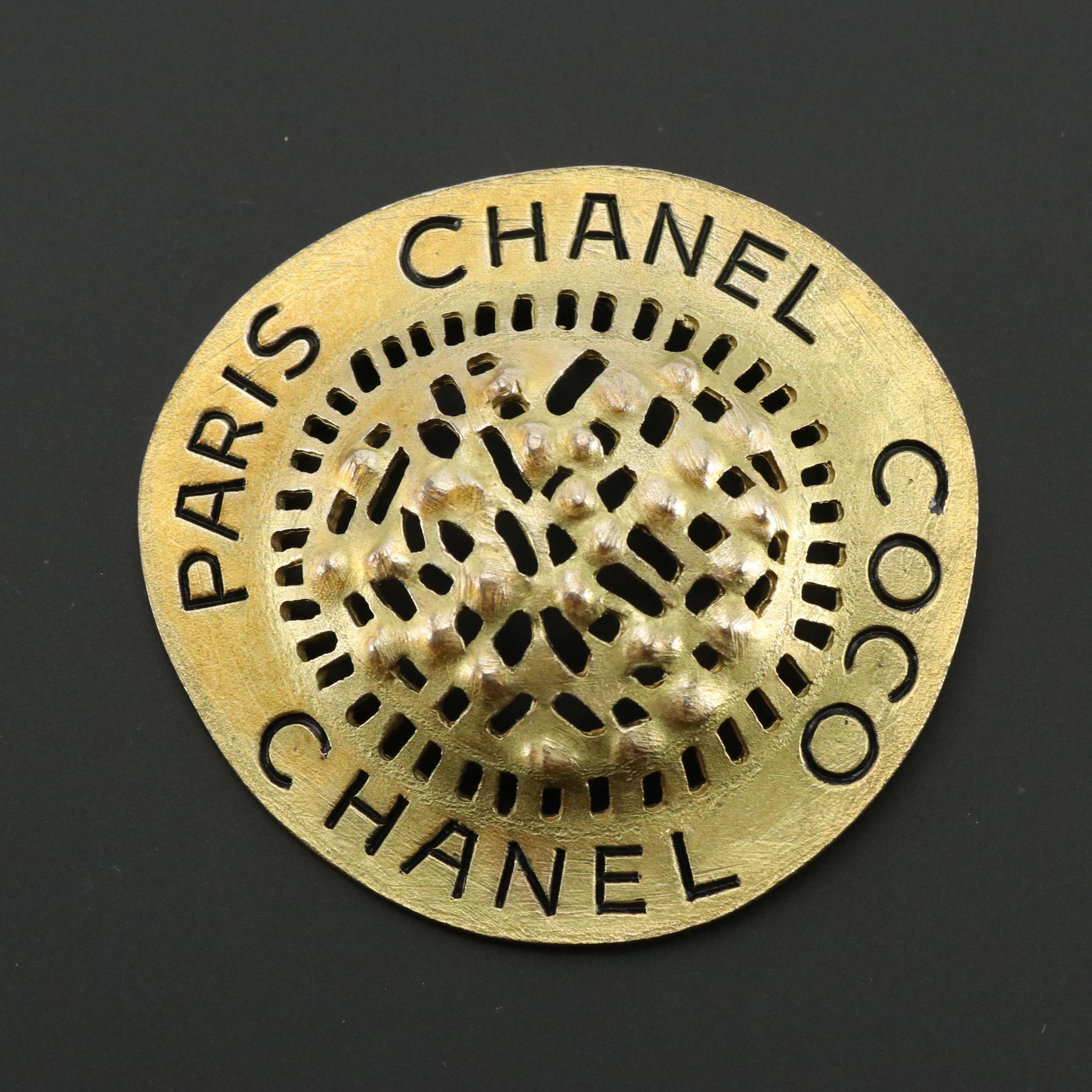 Chanel Hat Motif Coco Brooch Pin
