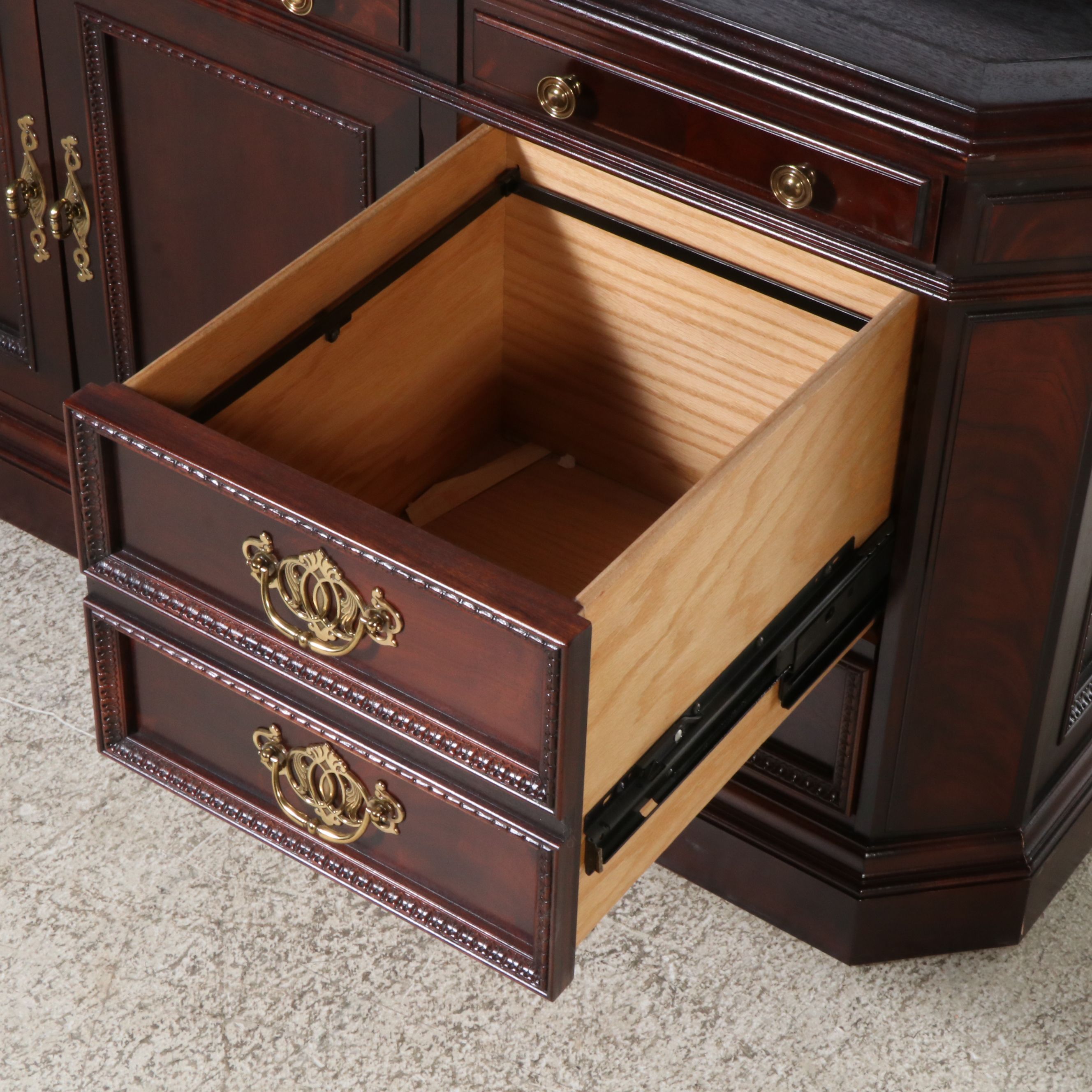 Hekman Mahogany Credenza