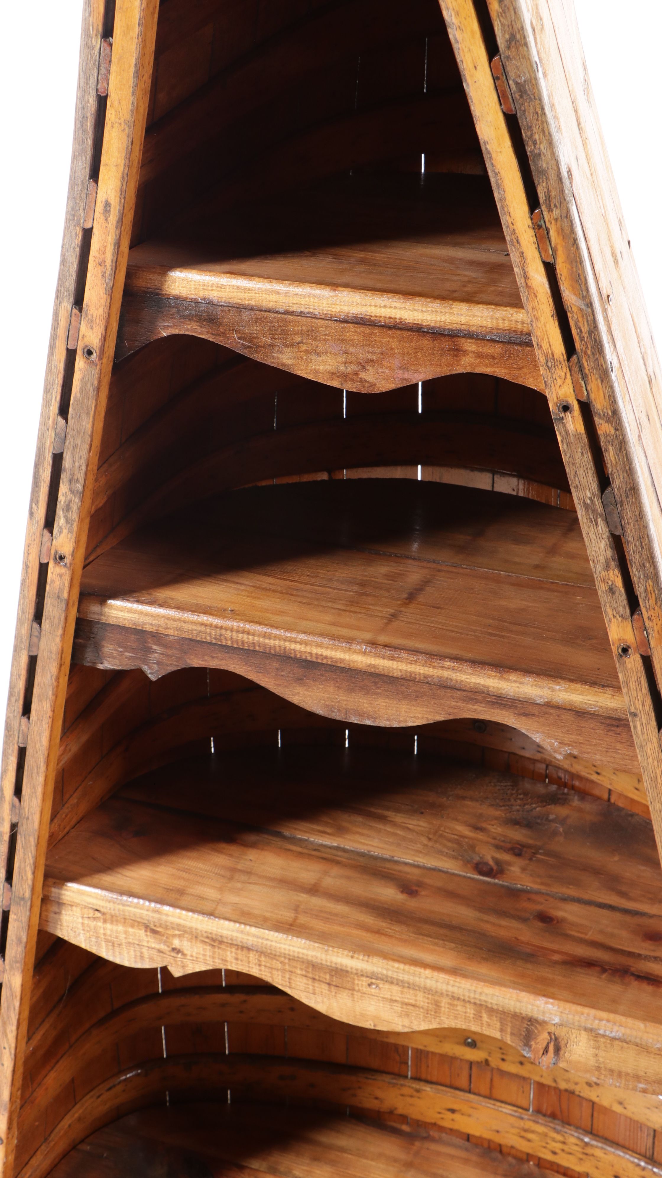 Canoe Hull Bookcase, 20th Century and Adapted