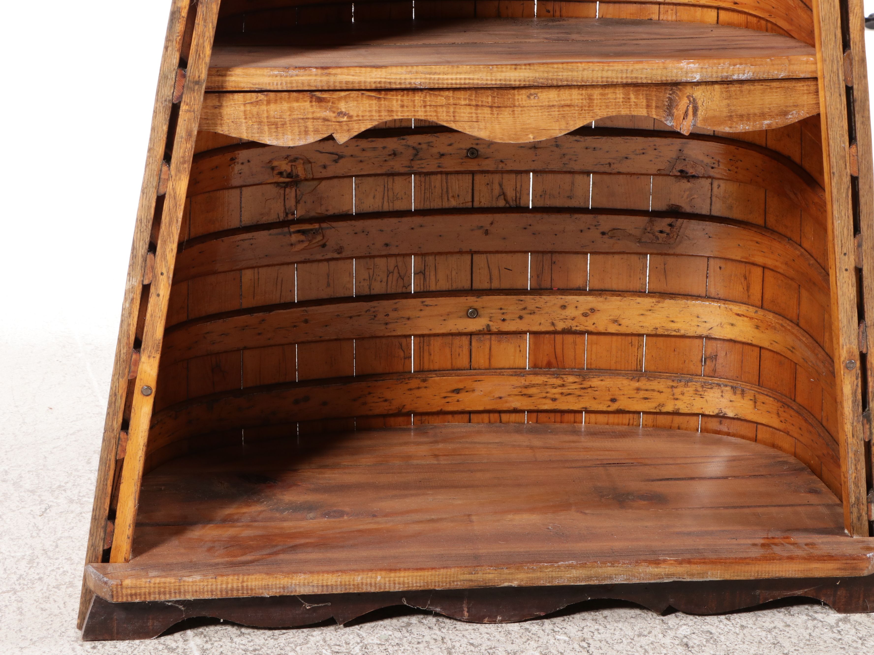 Canoe Hull Bookcase, 20th Century and Adapted