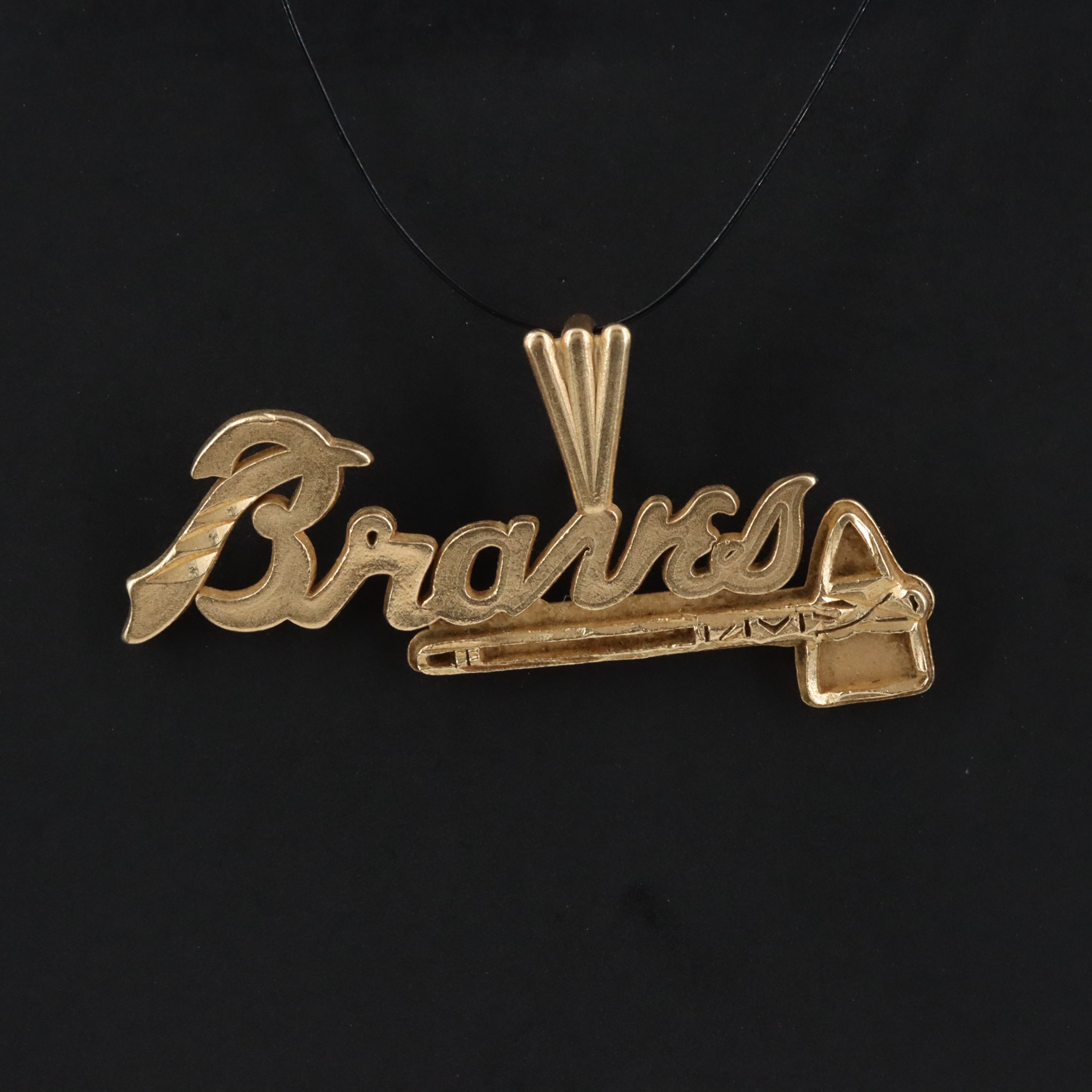 14K Atlanta Braves Pendant