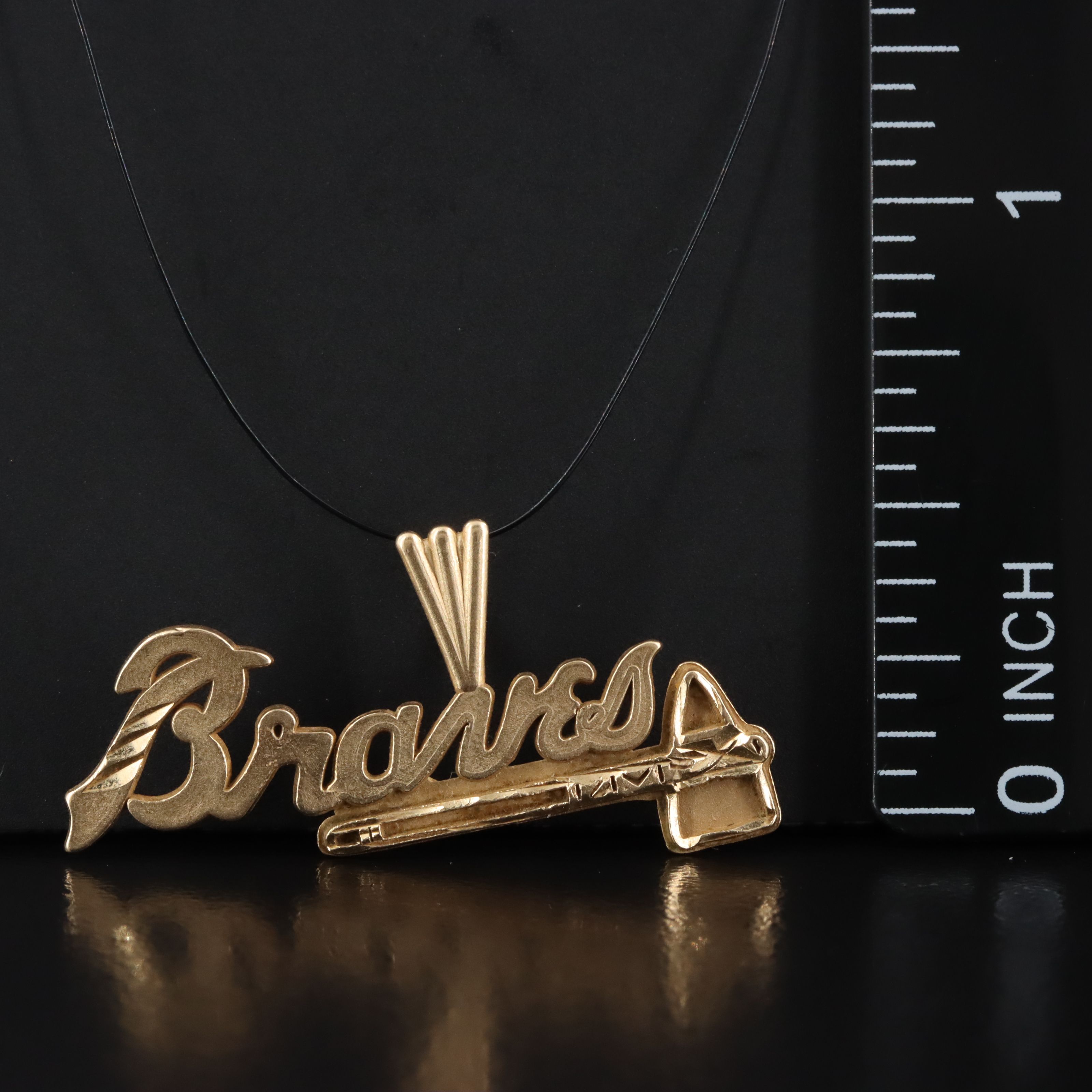 14K Atlanta Braves Pendant