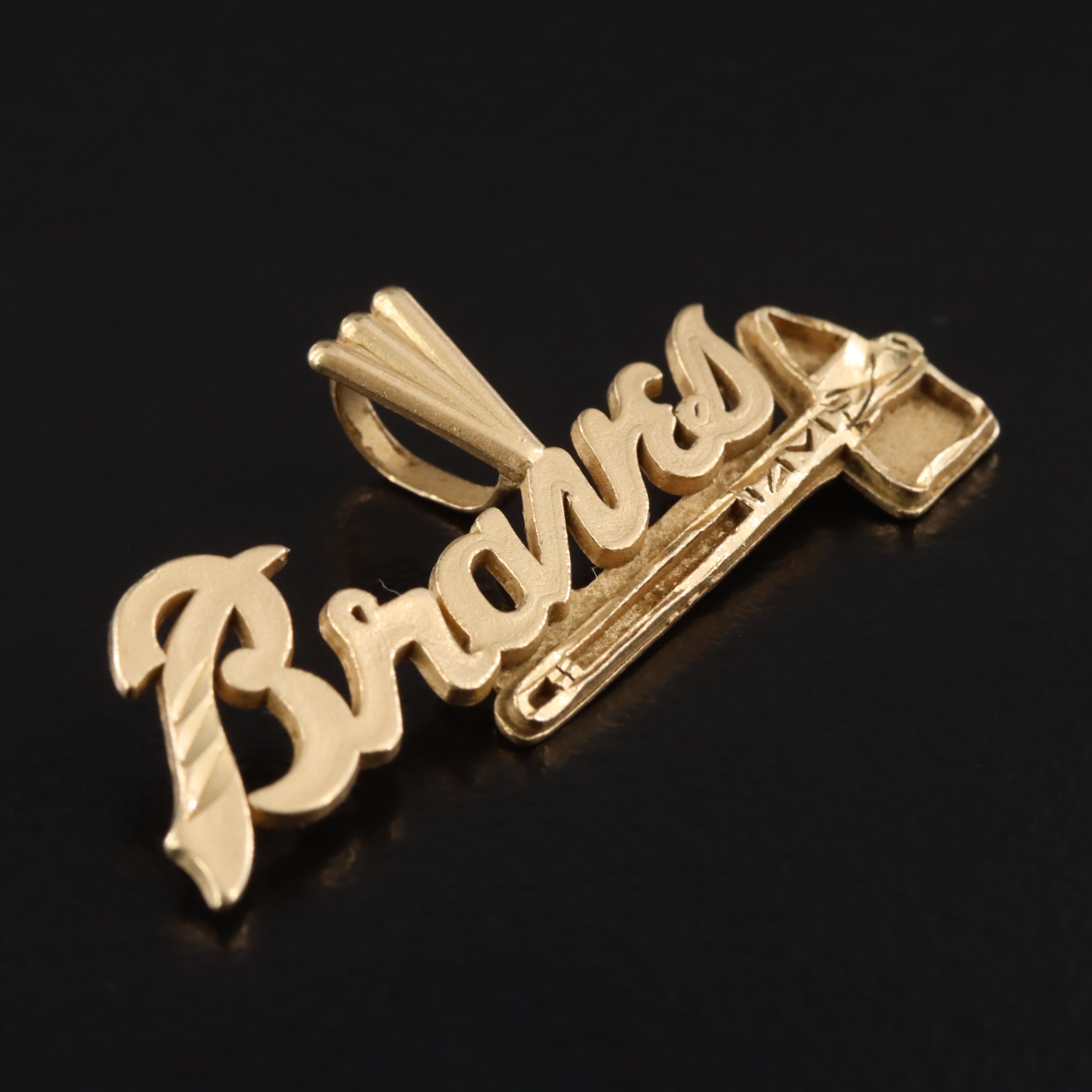 14K Atlanta Braves Pendant