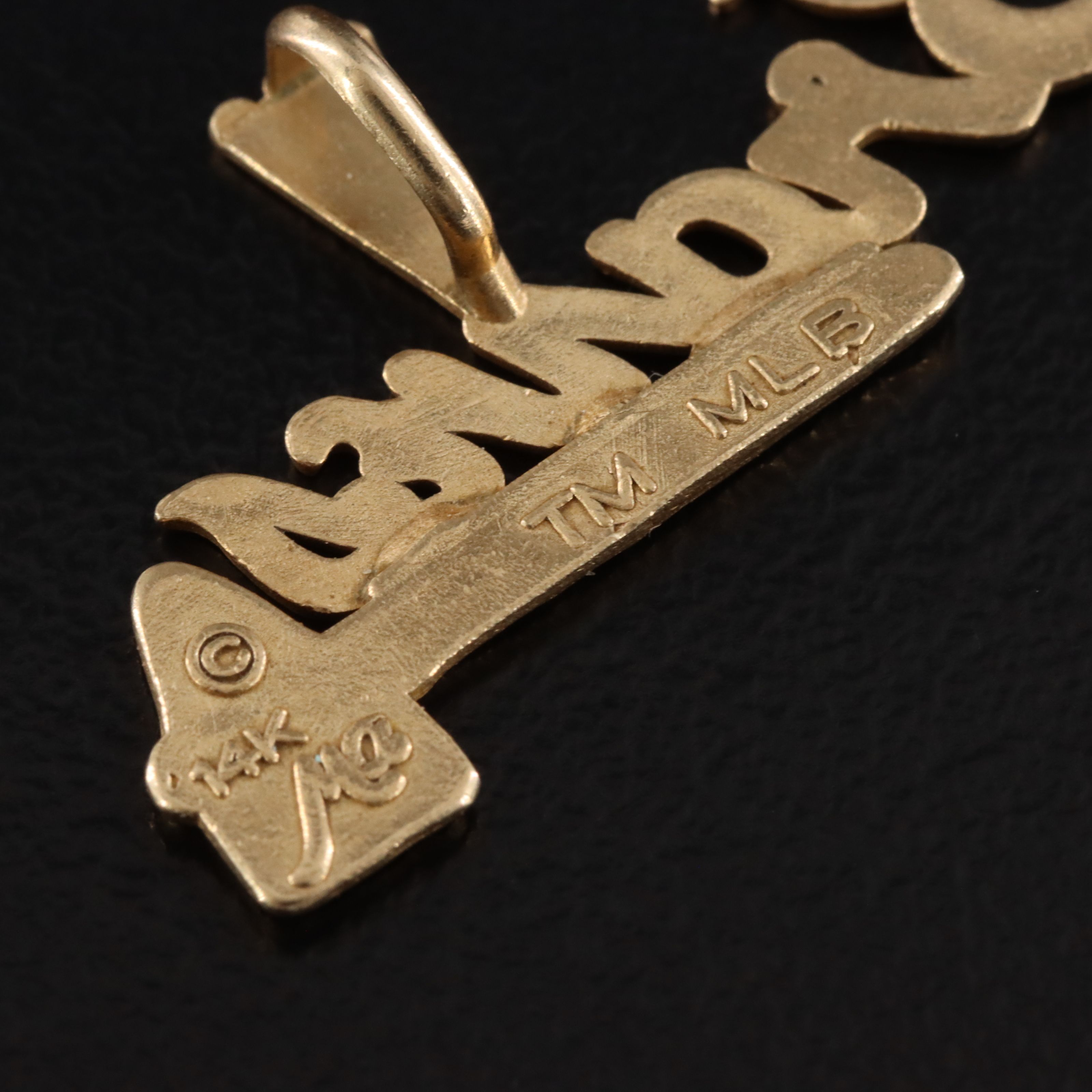 14K Atlanta Braves Pendant