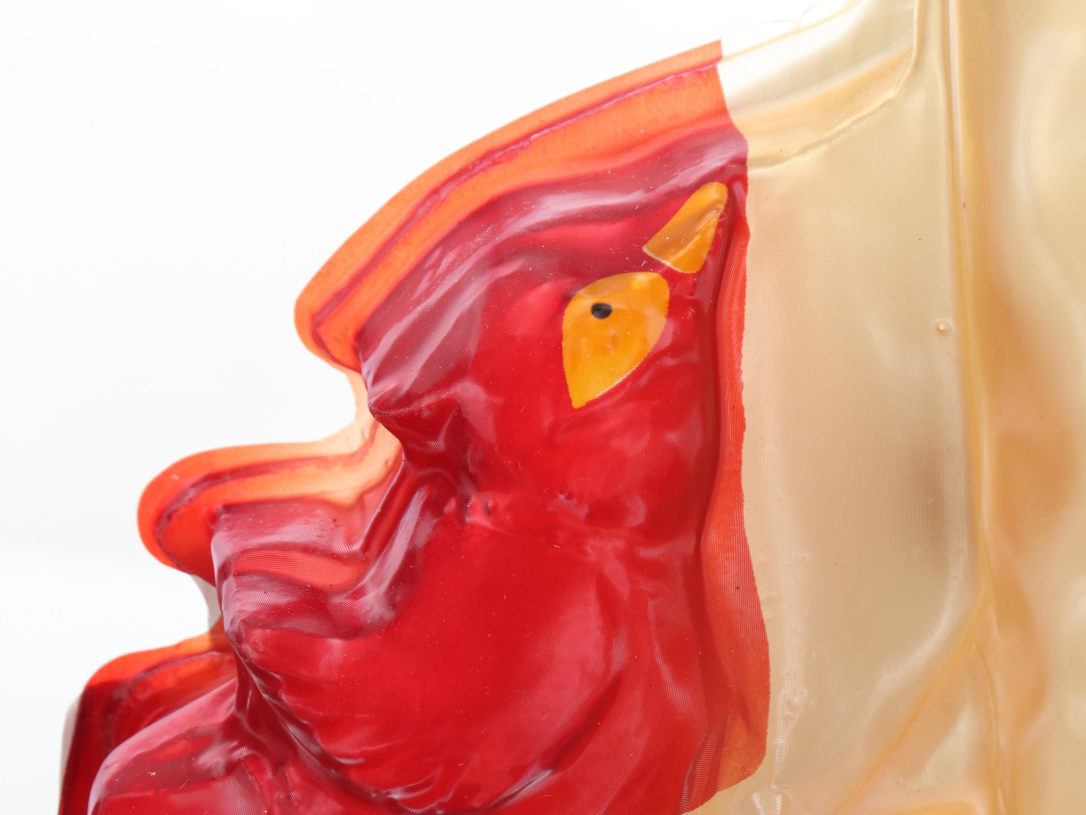 Illuminated Blow Mold Santa with Other Vintage Christmas Displays