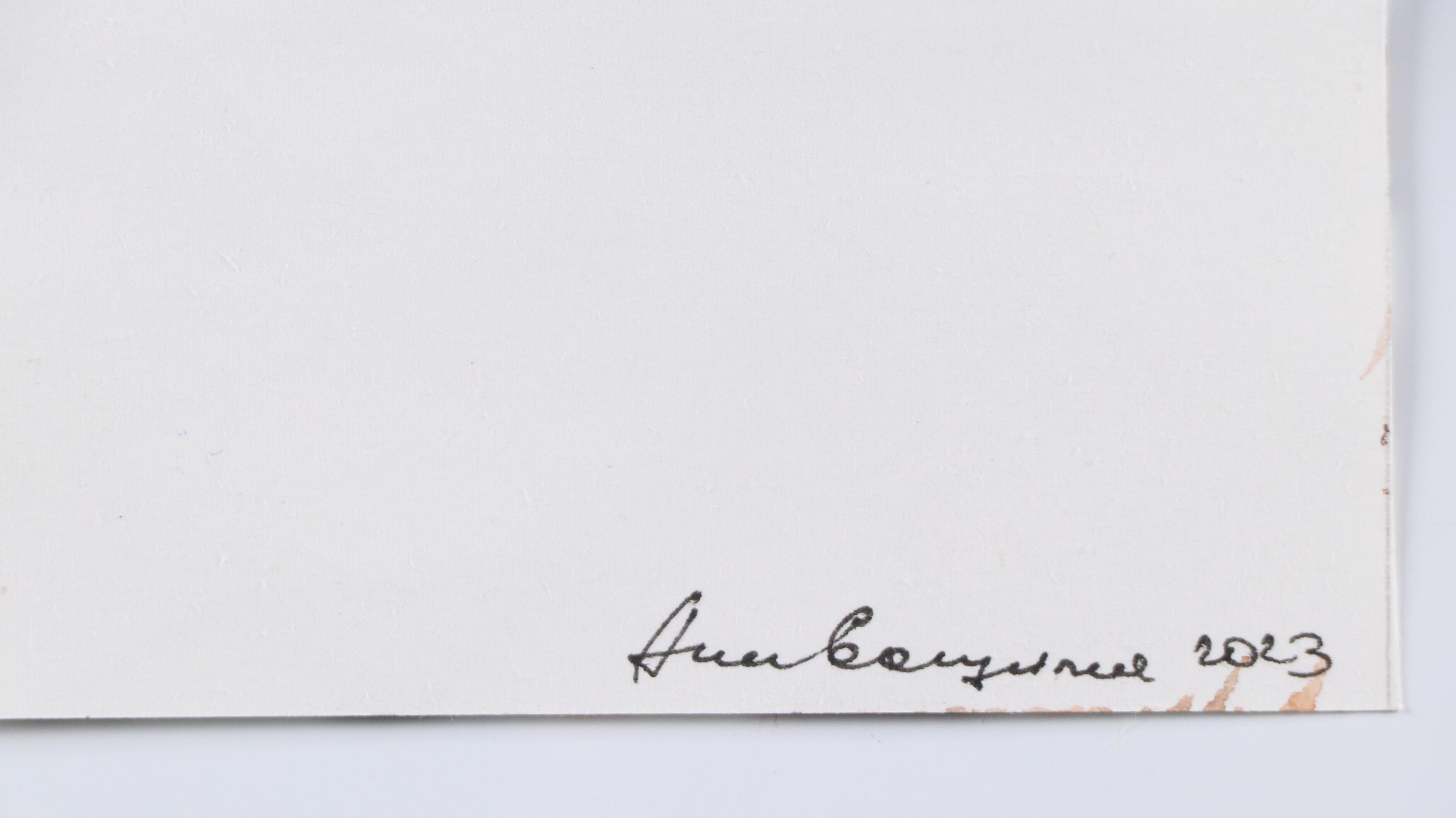 Anne Gorywine Watercolor Painting of Painted Bunting, 2023