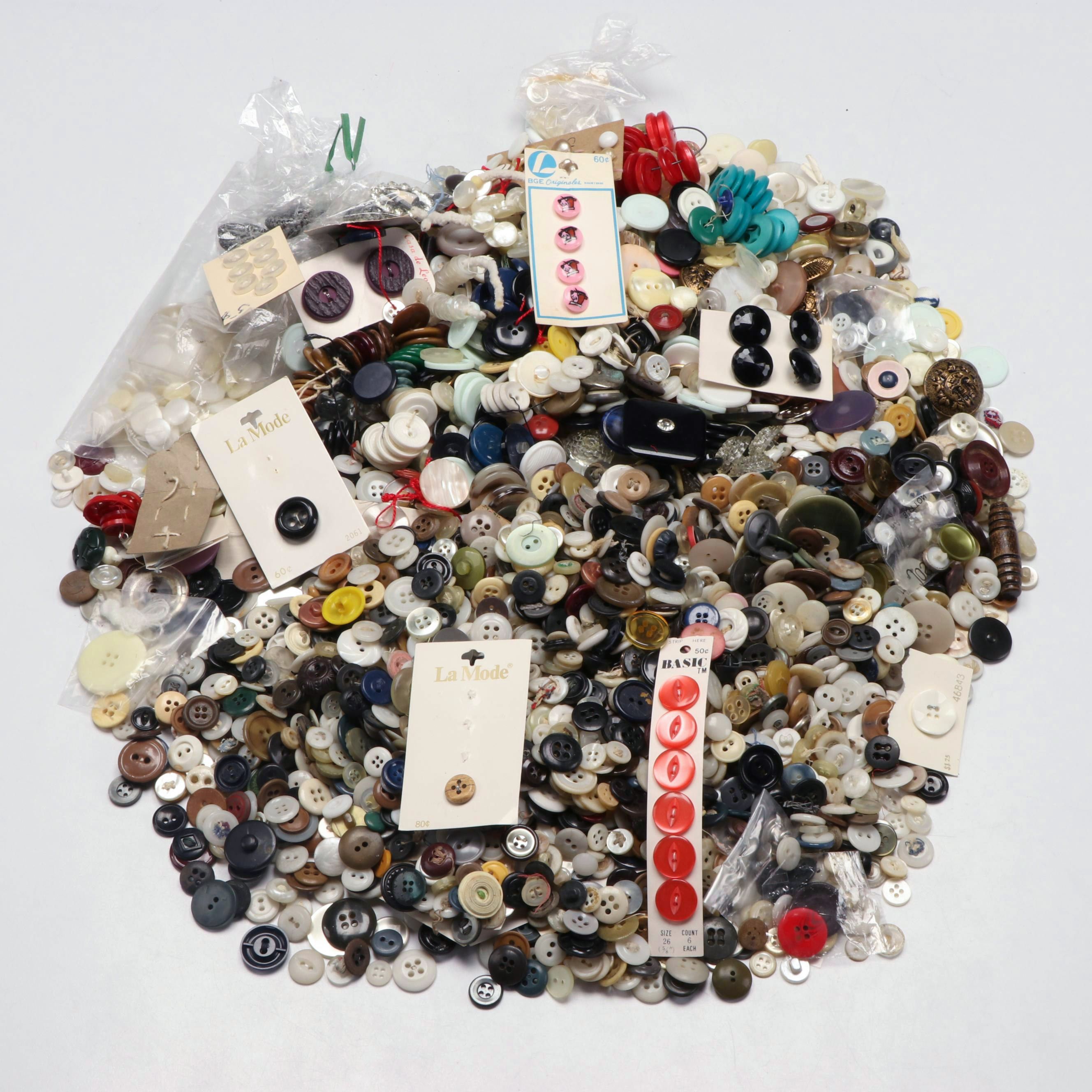 La Moda, BGE Originals, and More Assorted Buttons