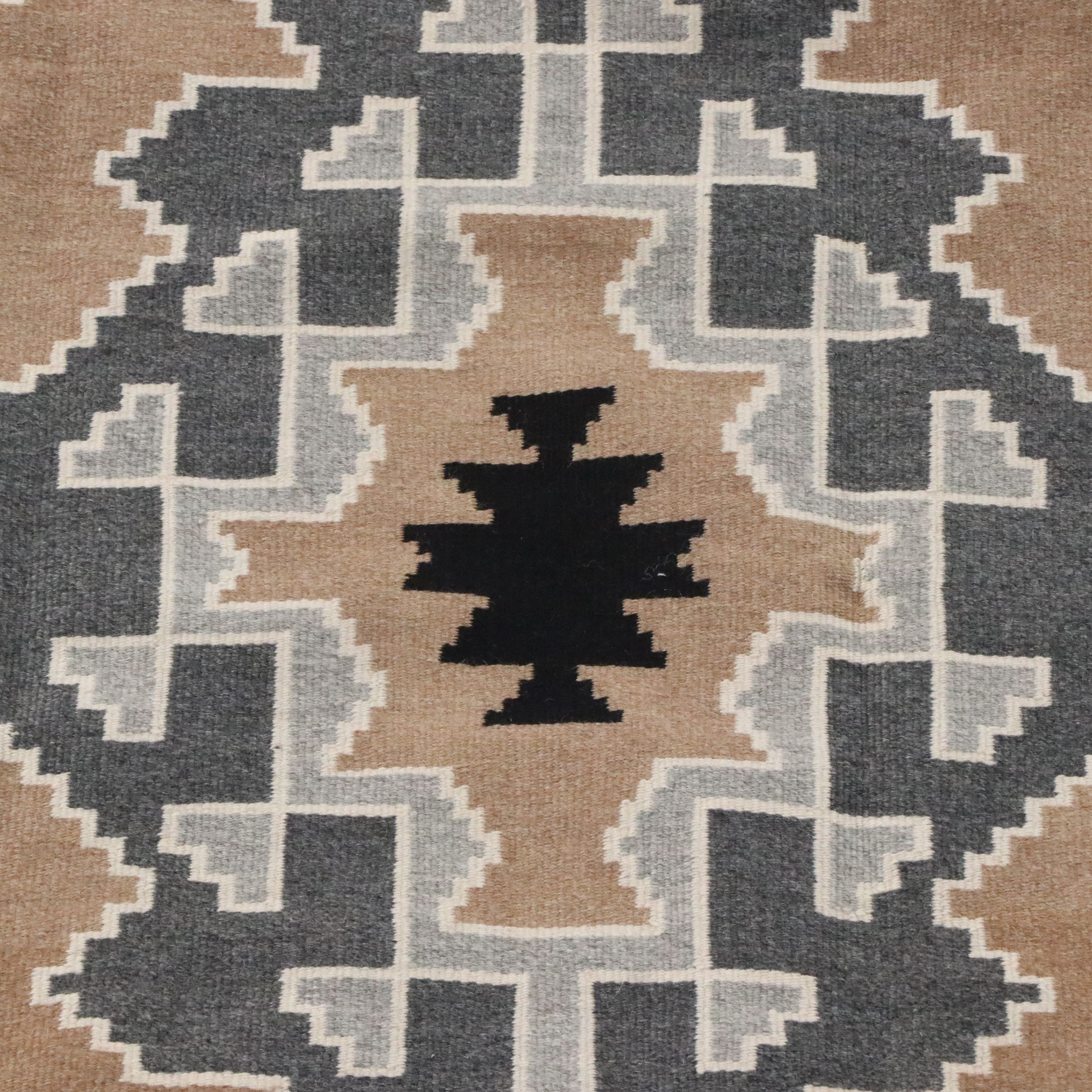 3'1 x 4'9 Handwoven Navajo Two Grey Hills Area Rug