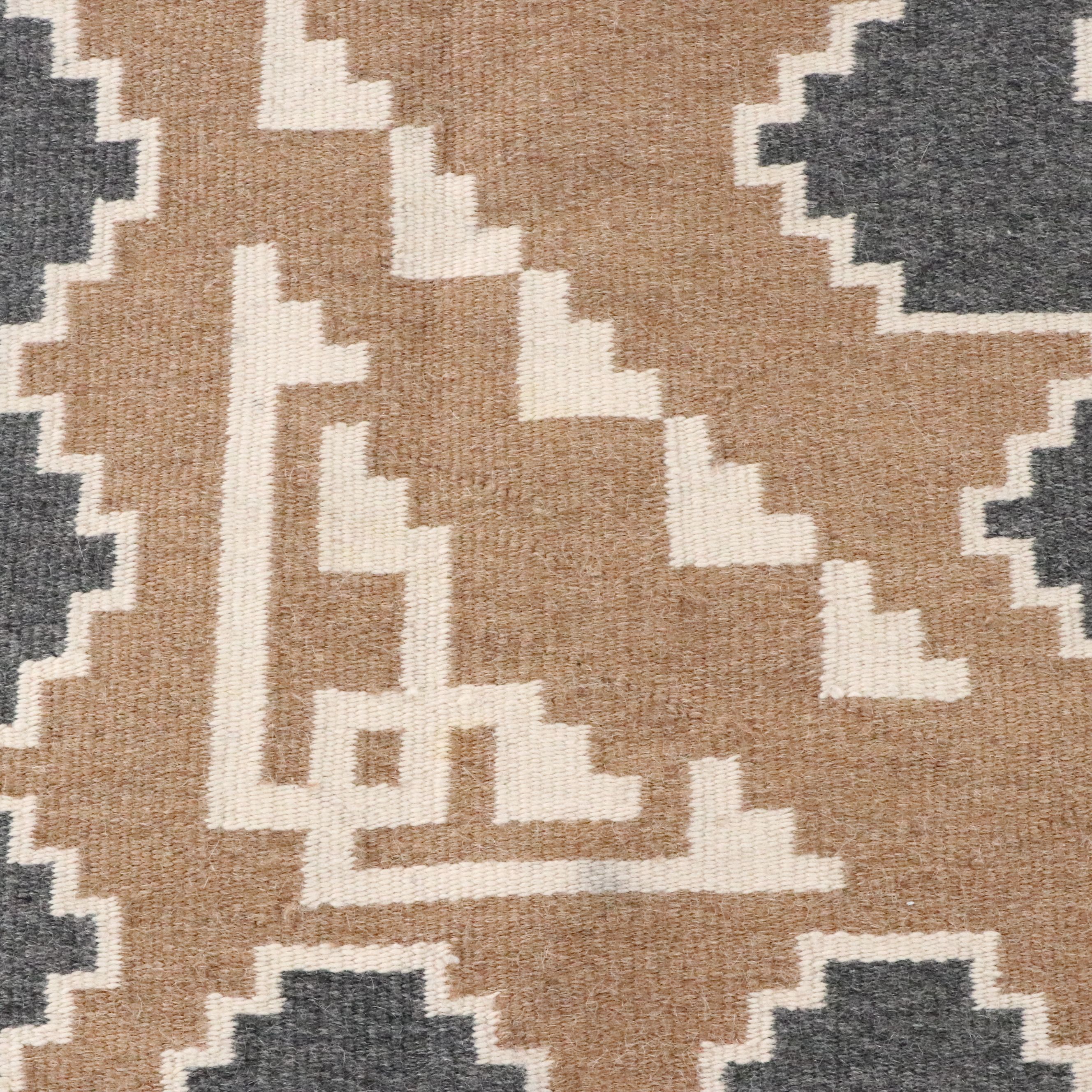 3'1 x 4'9 Handwoven Navajo Two Grey Hills Area Rug