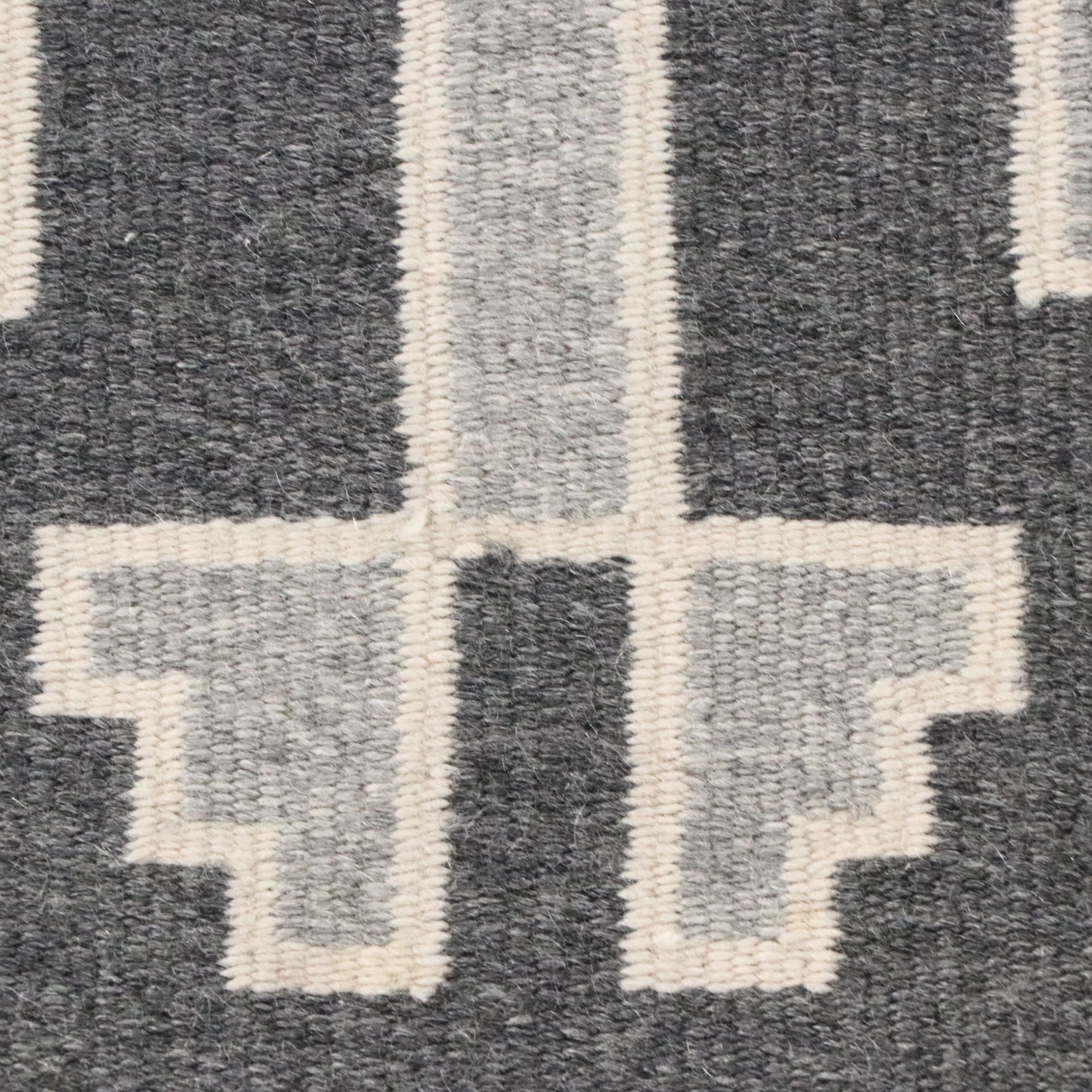 3'1 x 4'9 Handwoven Navajo Two Grey Hills Area Rug
