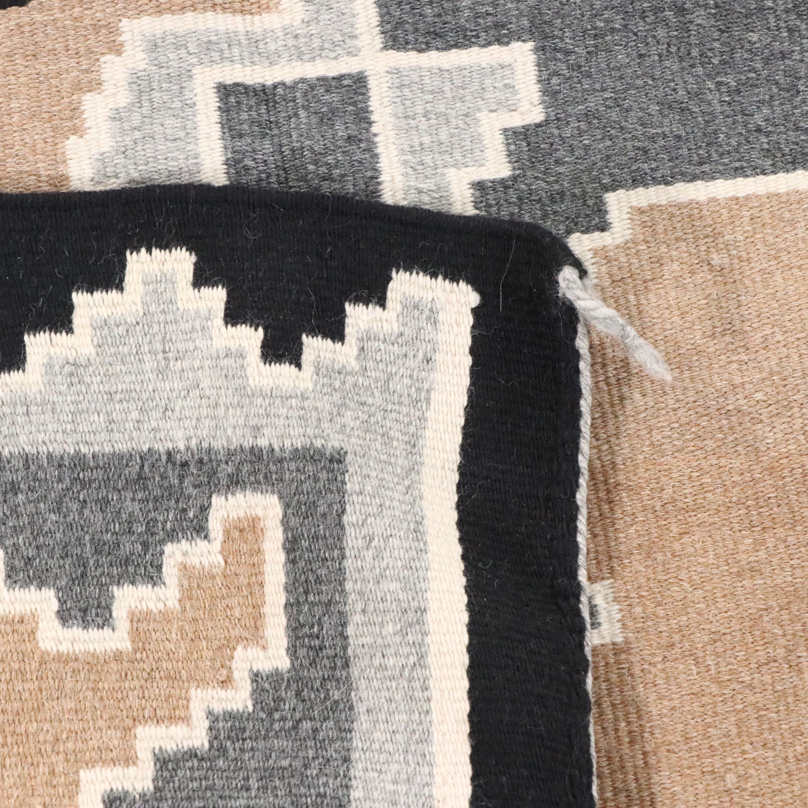 3'1 x 4'9 Handwoven Navajo Two Grey Hills Area Rug