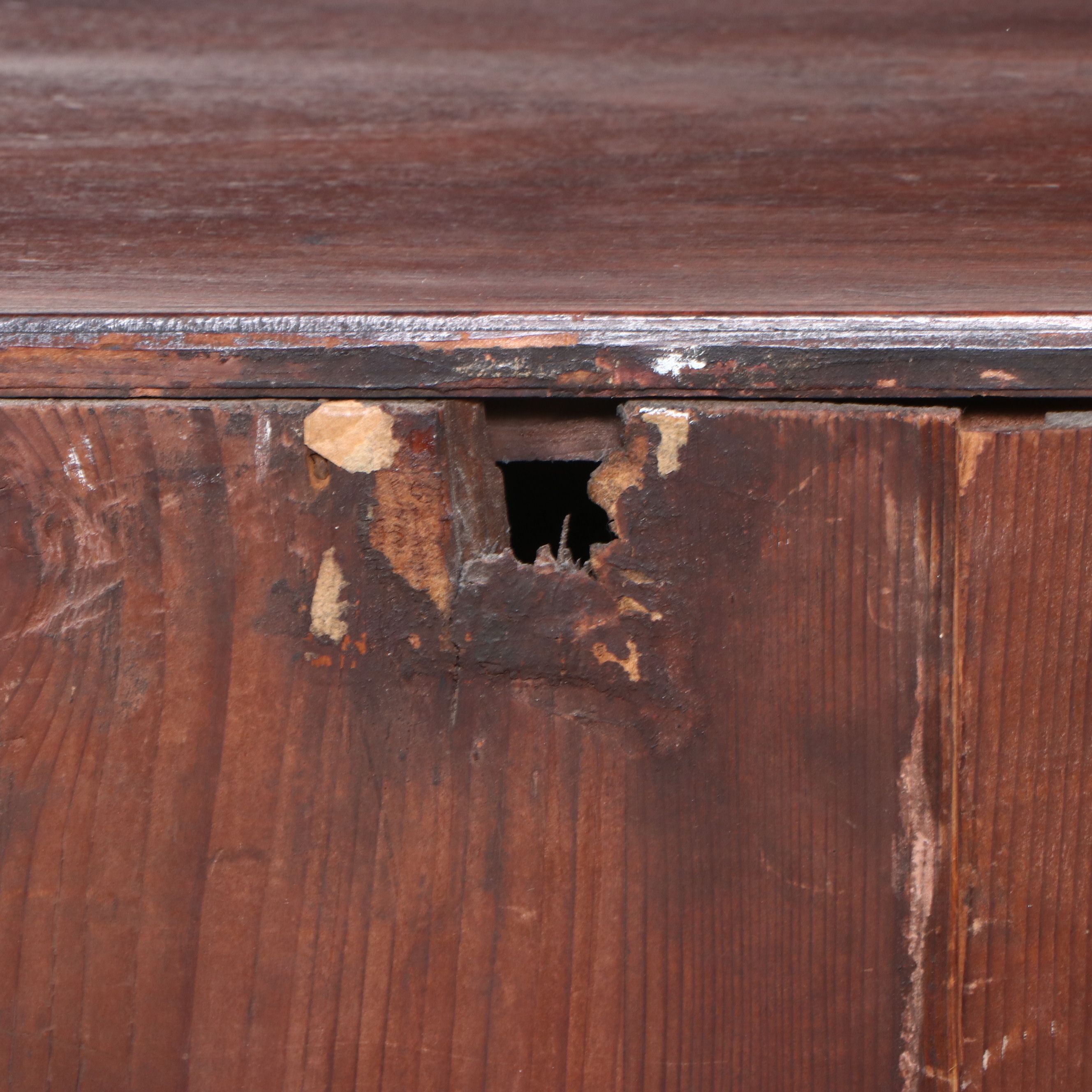 Federal Style Banded Mahogany Five-Drawer Chest, 20th Century