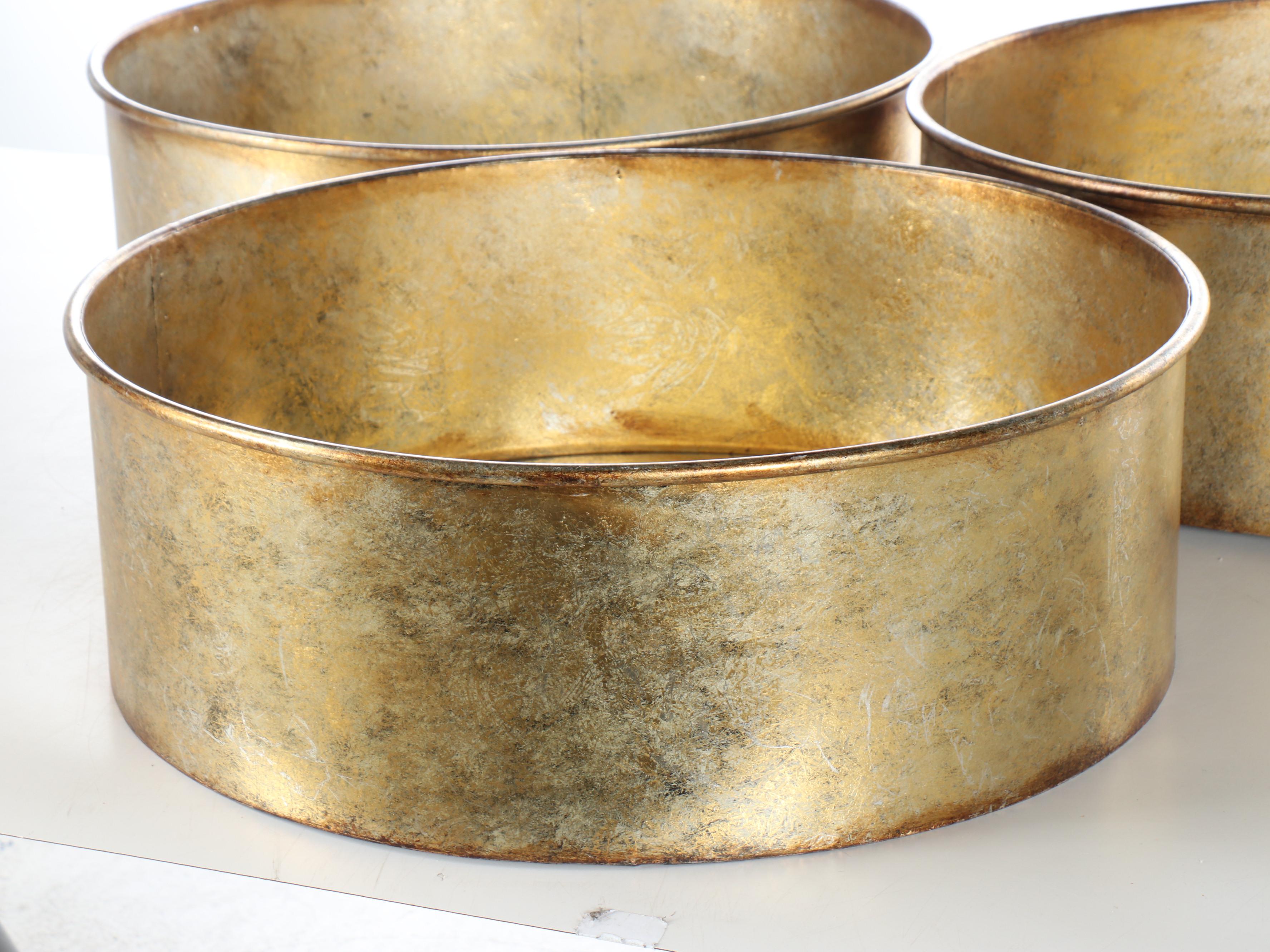 Three Creative Co-Op Round Metal Framed Wall Mirrors