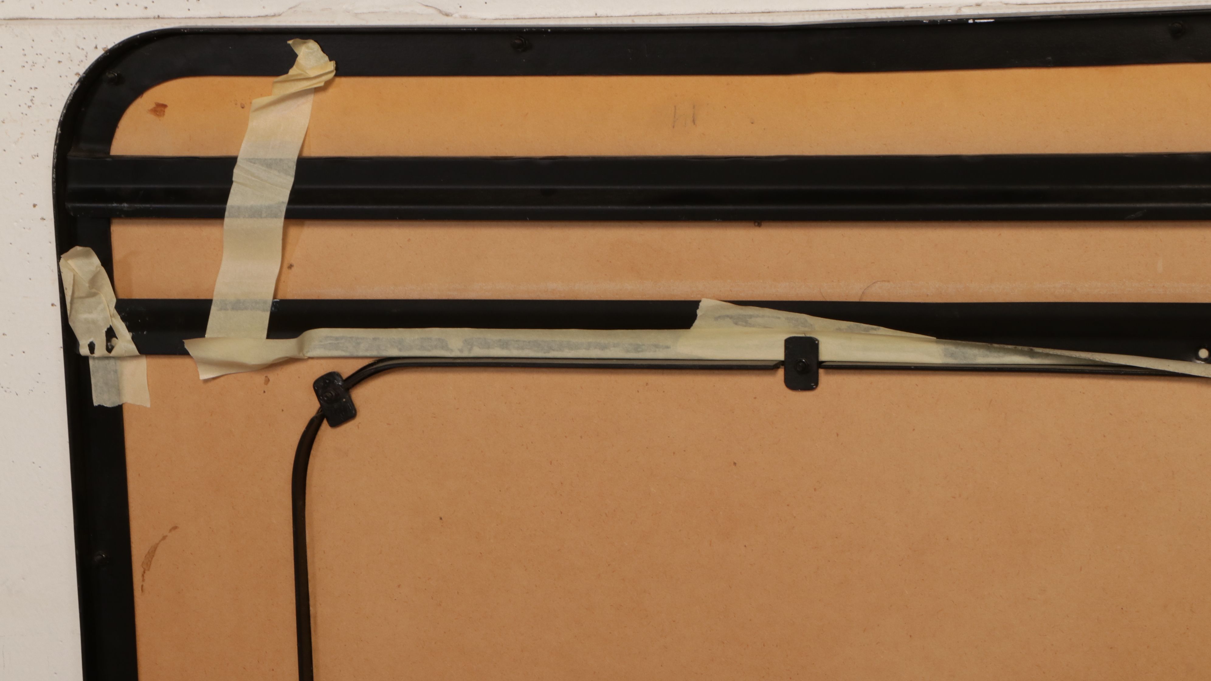 Contemporary Herringbone Canework Framed Wall Mirror