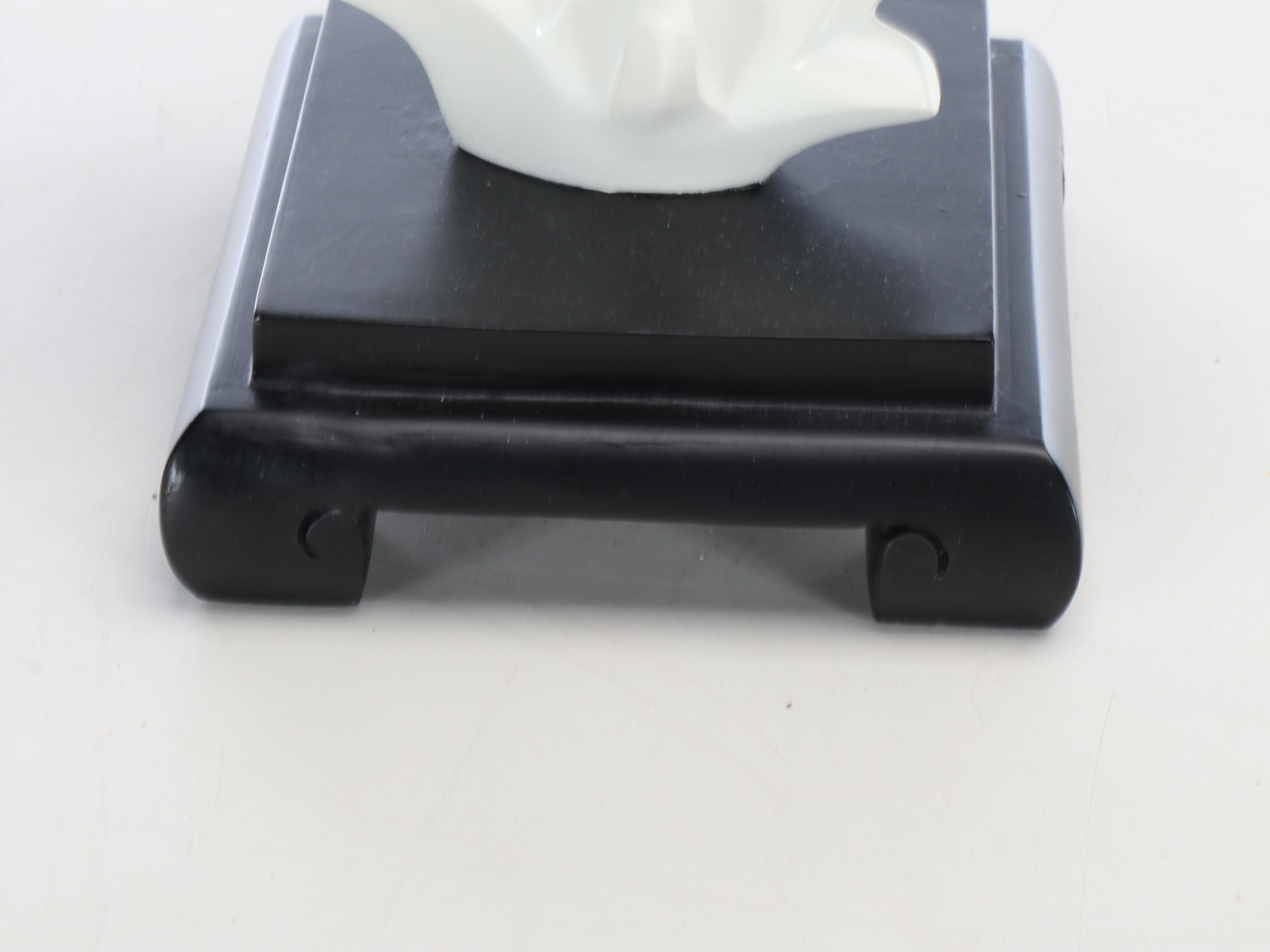 Pair of White Faux Coral Table Lamps with Shades, 2010