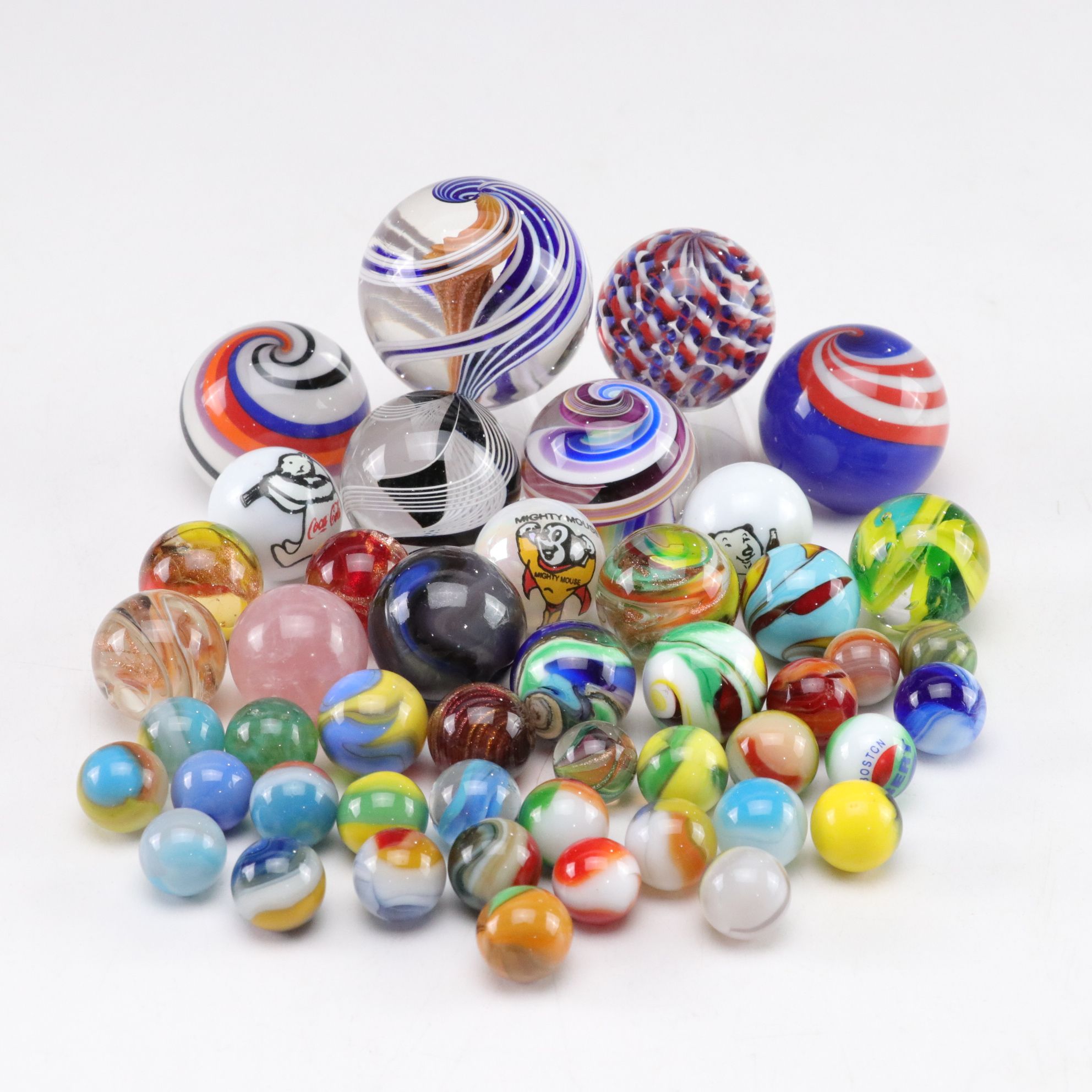 Standard & Shooter Marble Collections with Uranium Glass