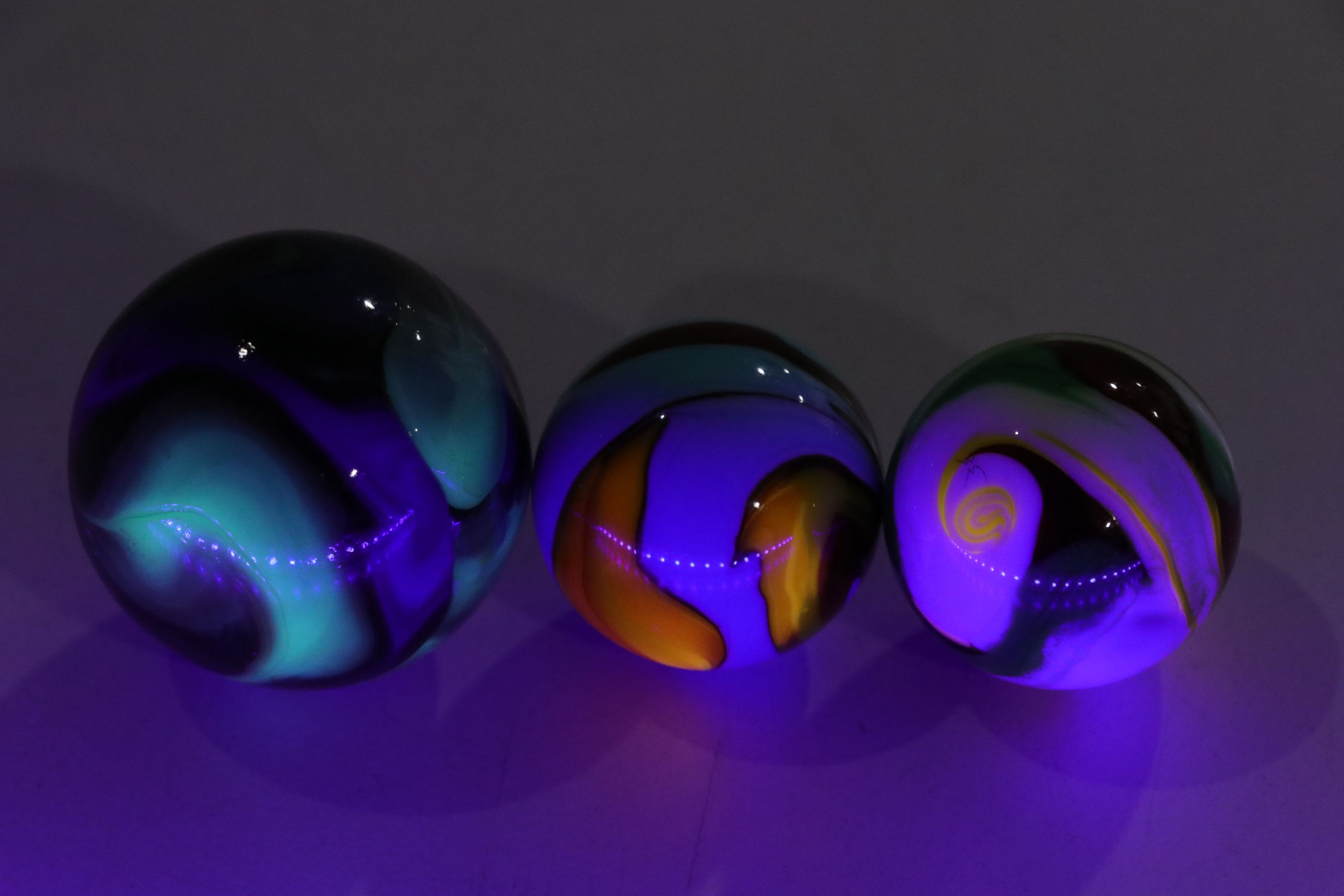 Standard & Shooter Marble Collections with Uranium Glass