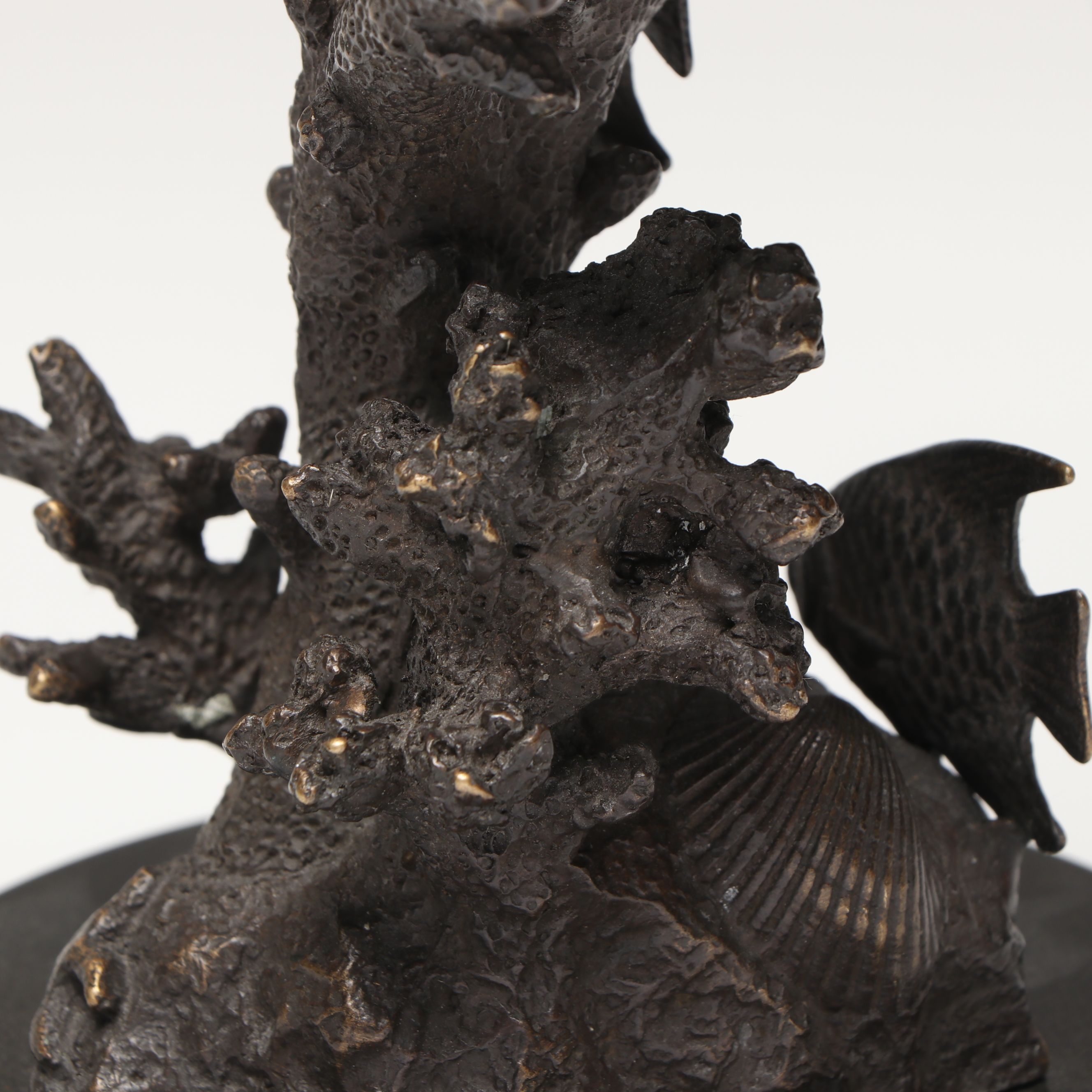 SPI Gallery "Sea Turtle Duet" Cast Brass Statue on Marble Base