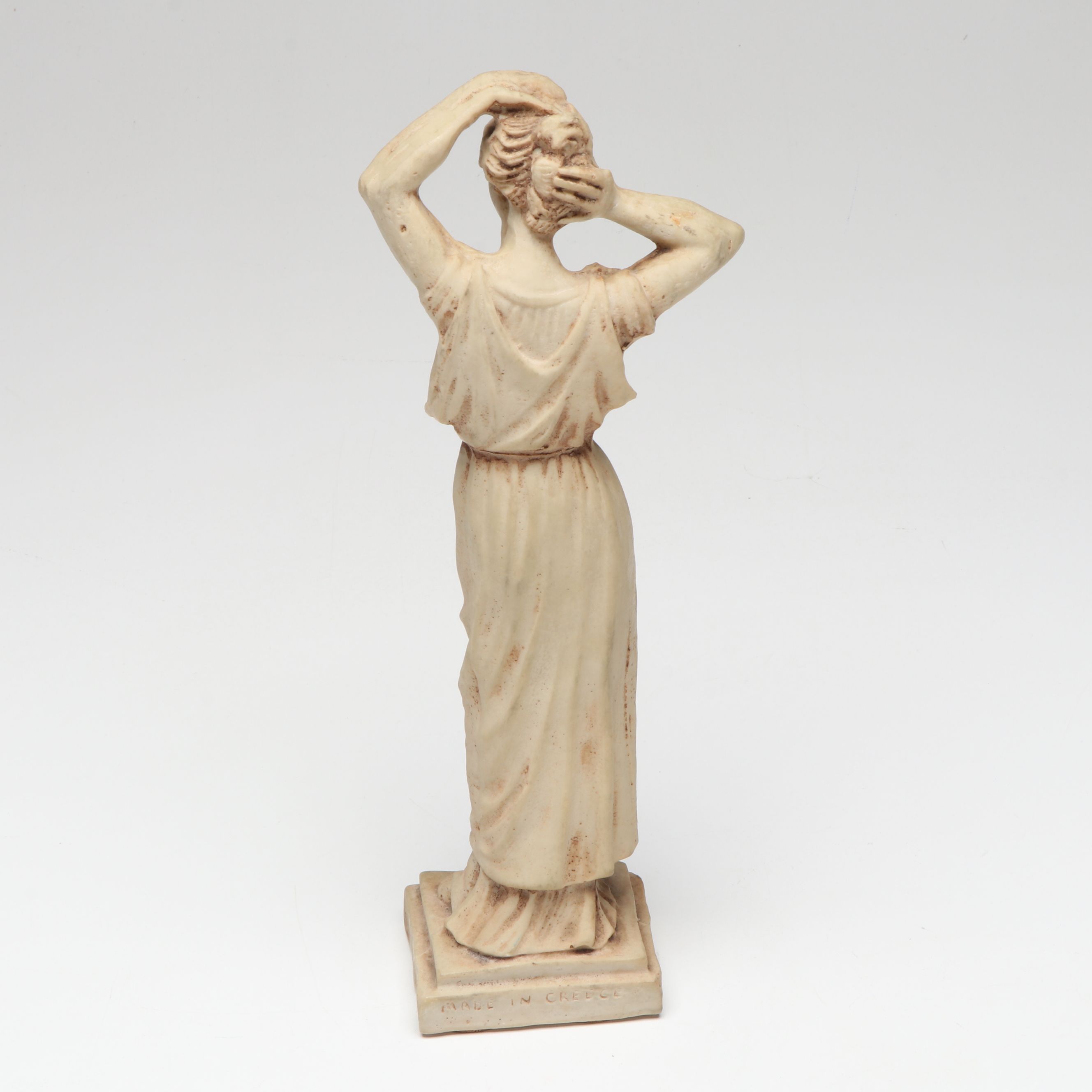 Hampton Mahogany and Brass Clock with Other Figurines