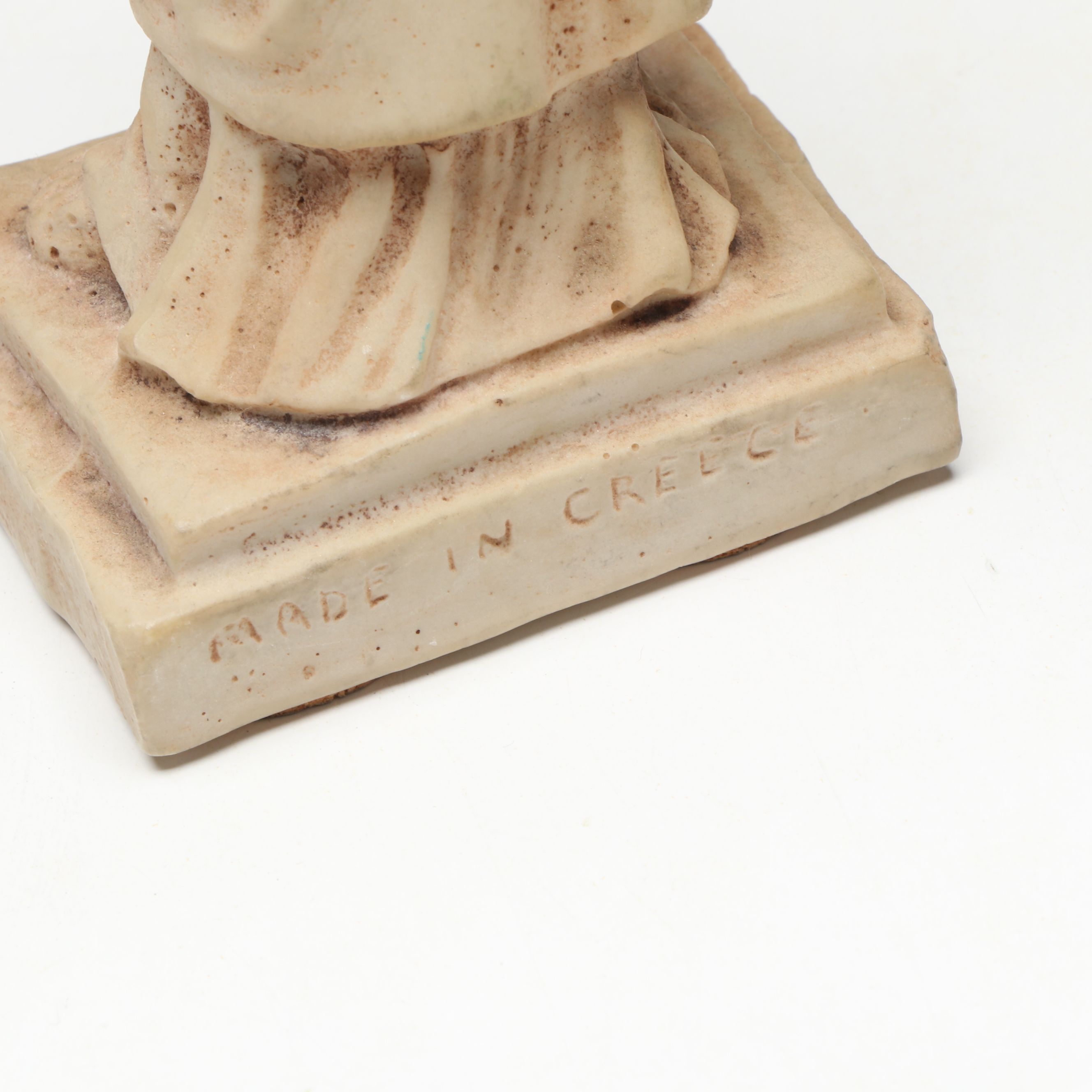 Hampton Mahogany and Brass Clock with Other Figurines