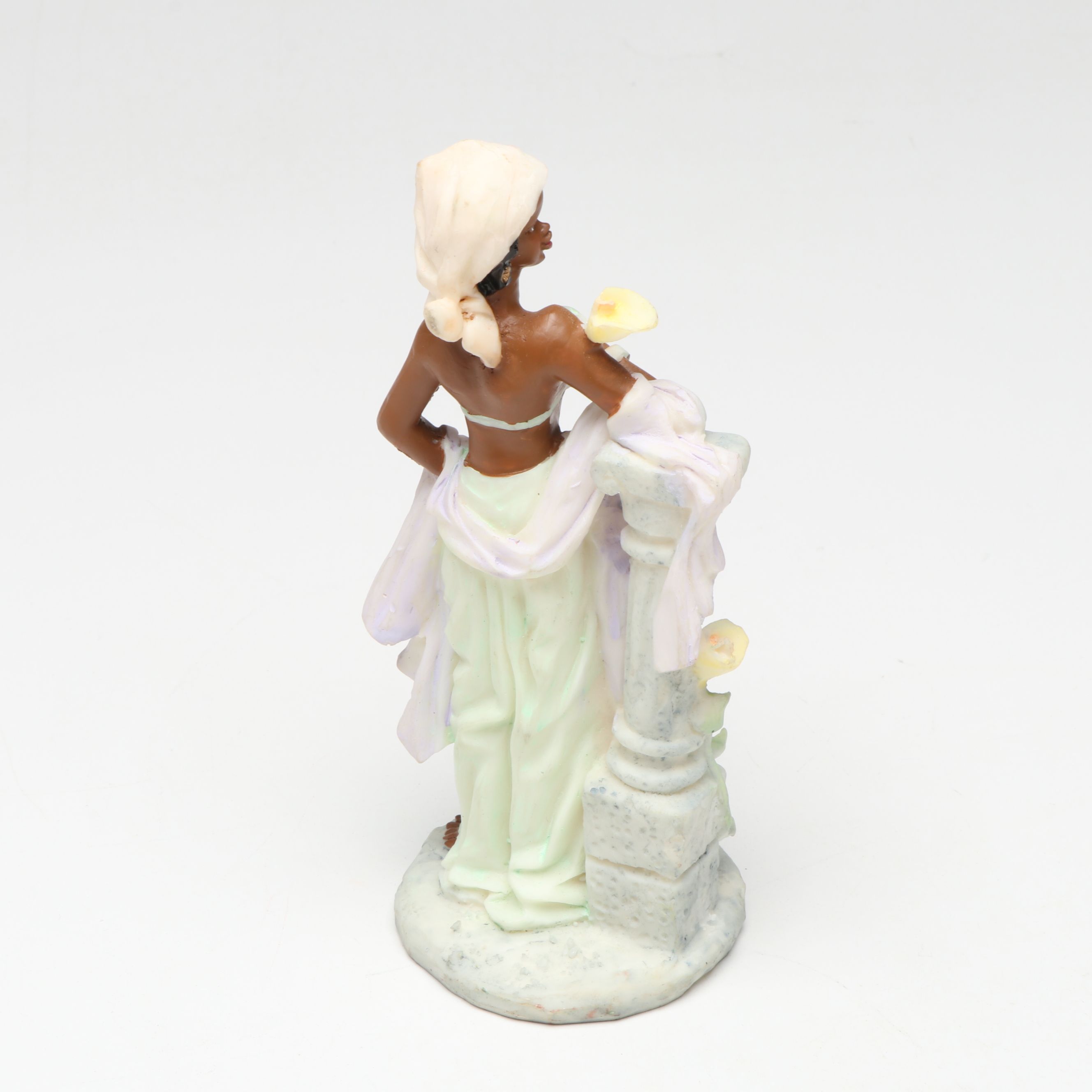 Hampton Mahogany and Brass Clock with Other Figurines