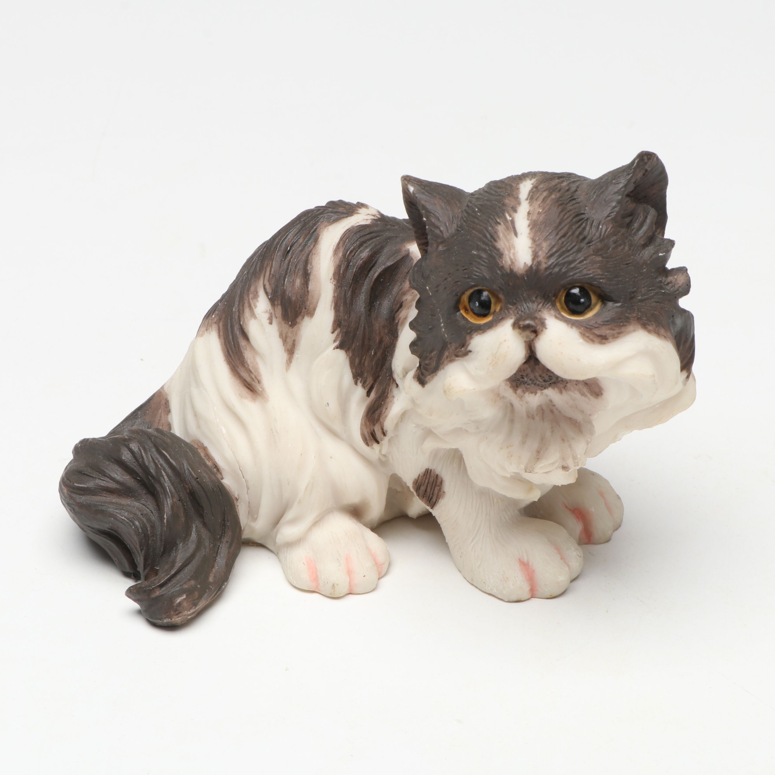 Hampton Mahogany and Brass Clock with Other Figurines