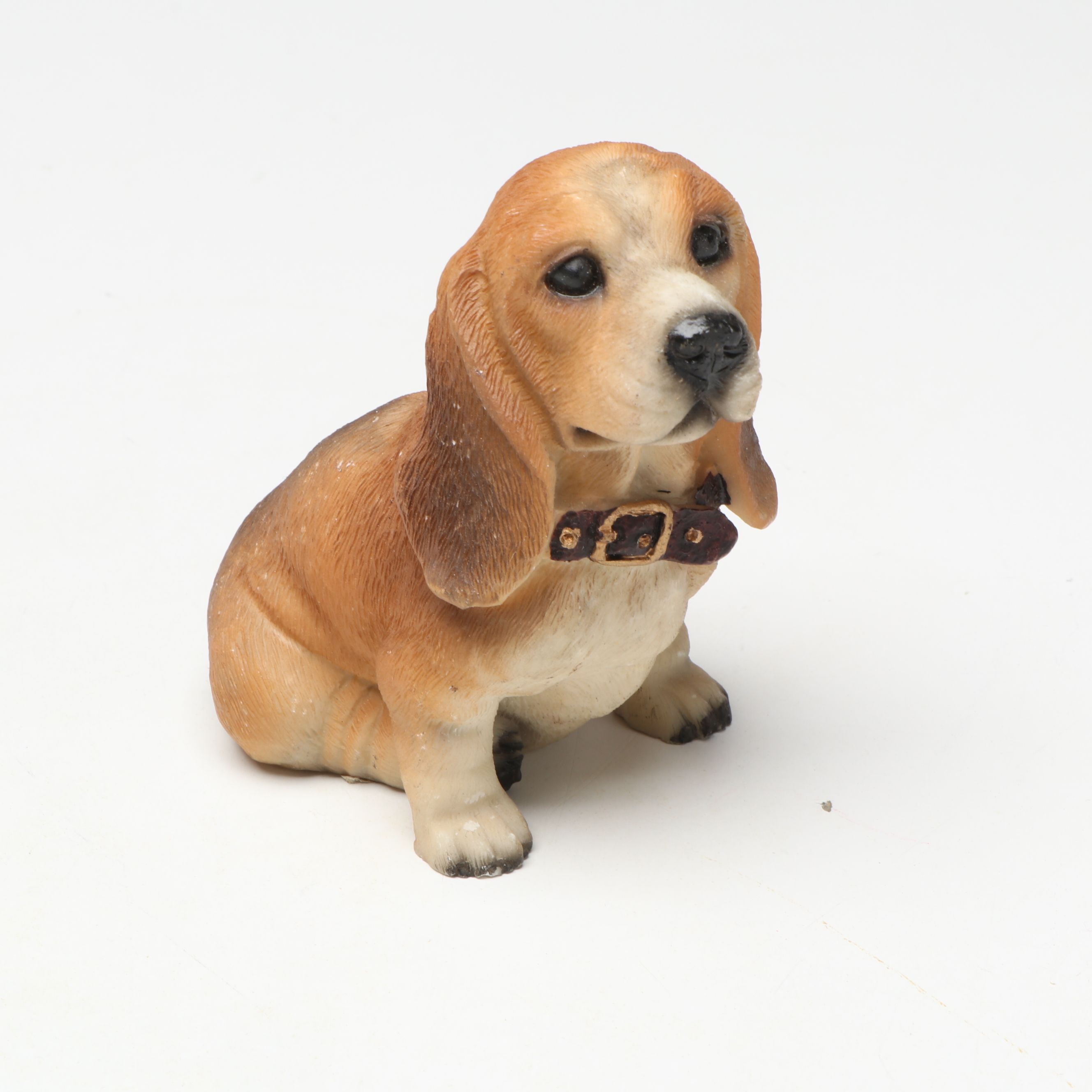Hampton Mahogany and Brass Clock with Other Figurines