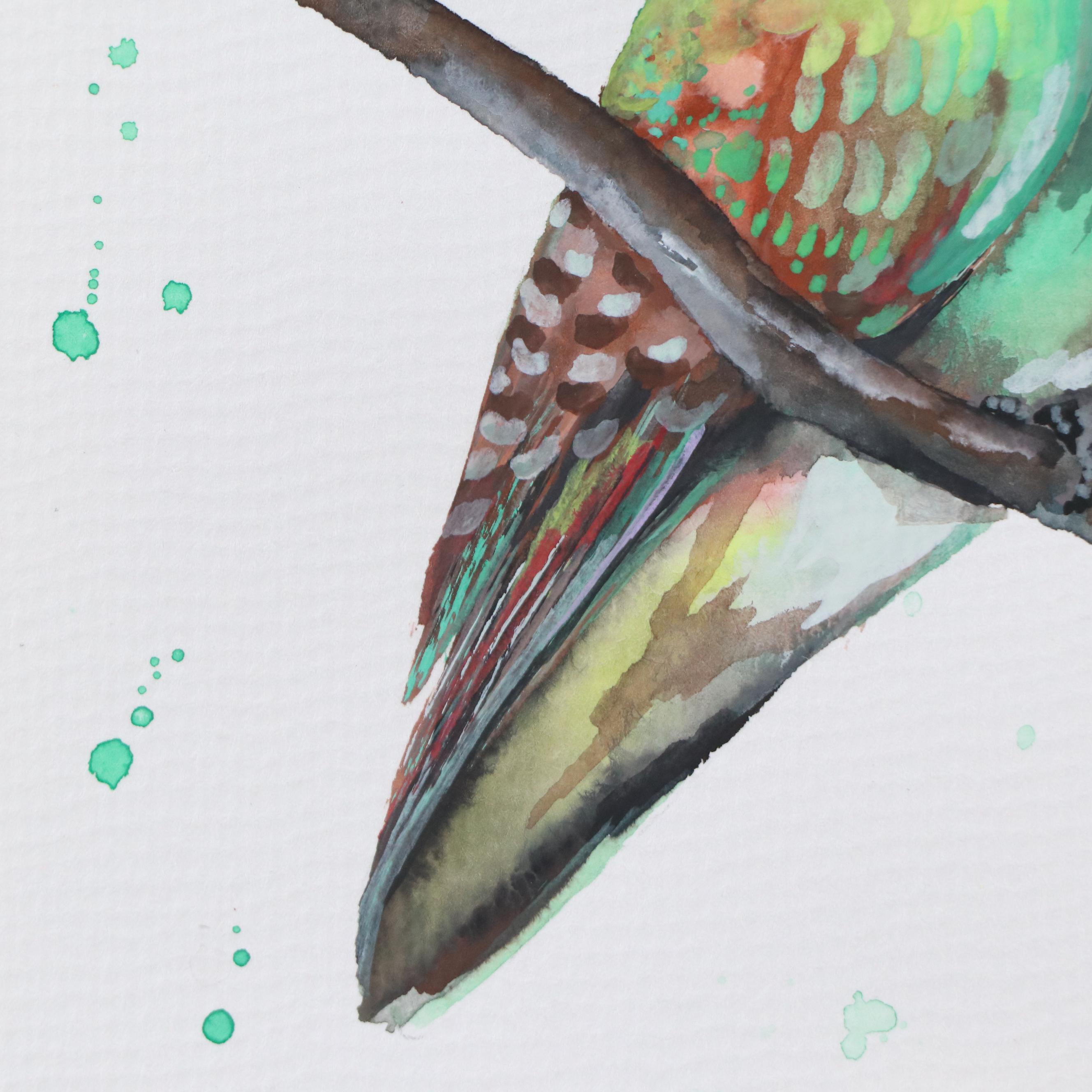 Anne Gorywine Watercolor Painting of Bird, 2023