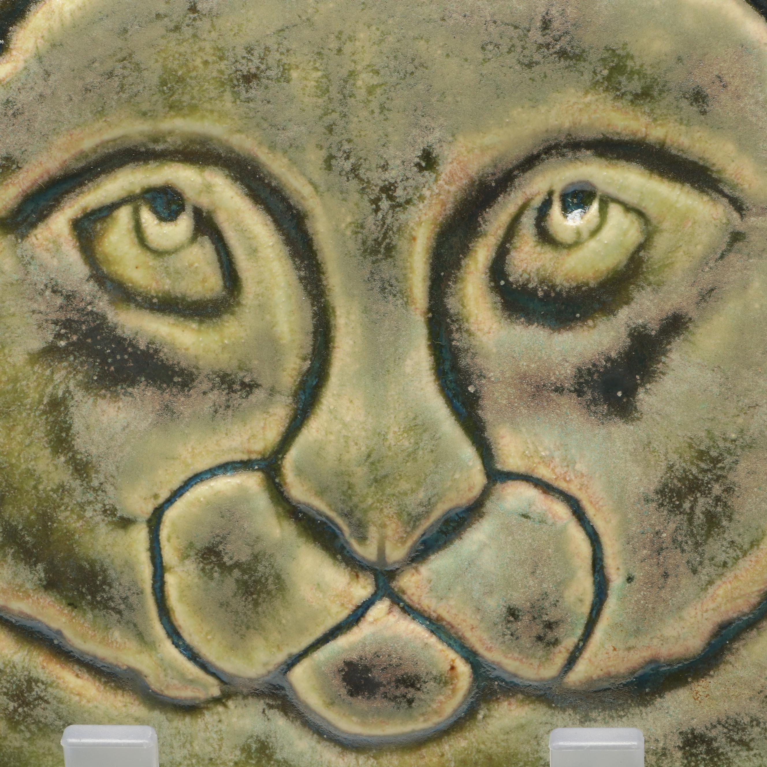 Ramona Palmoa Tile Studios with Other Art Pottery Cat Tiles