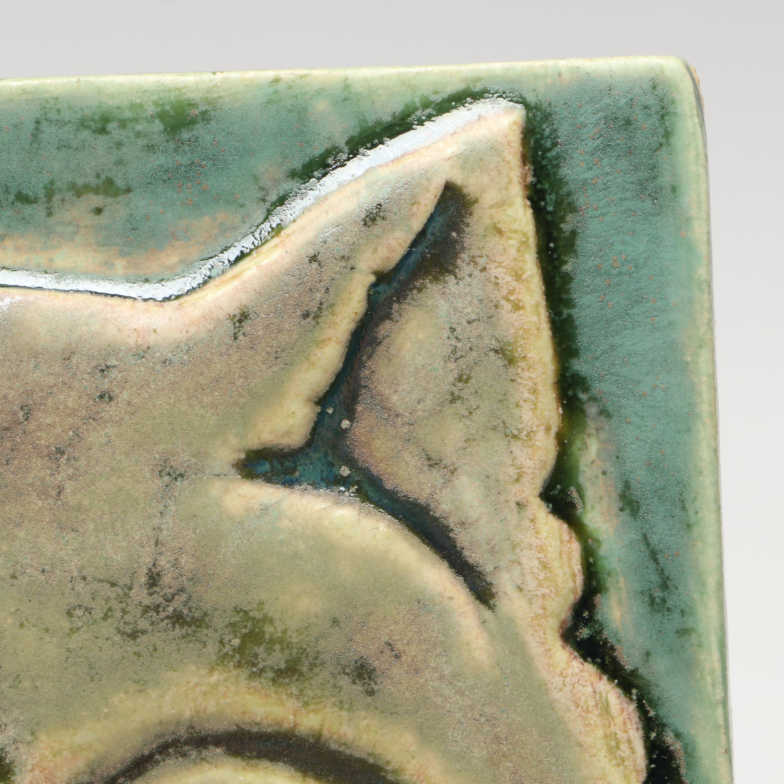 Ramona Palmoa Tile Studios with Other Art Pottery Cat Tiles