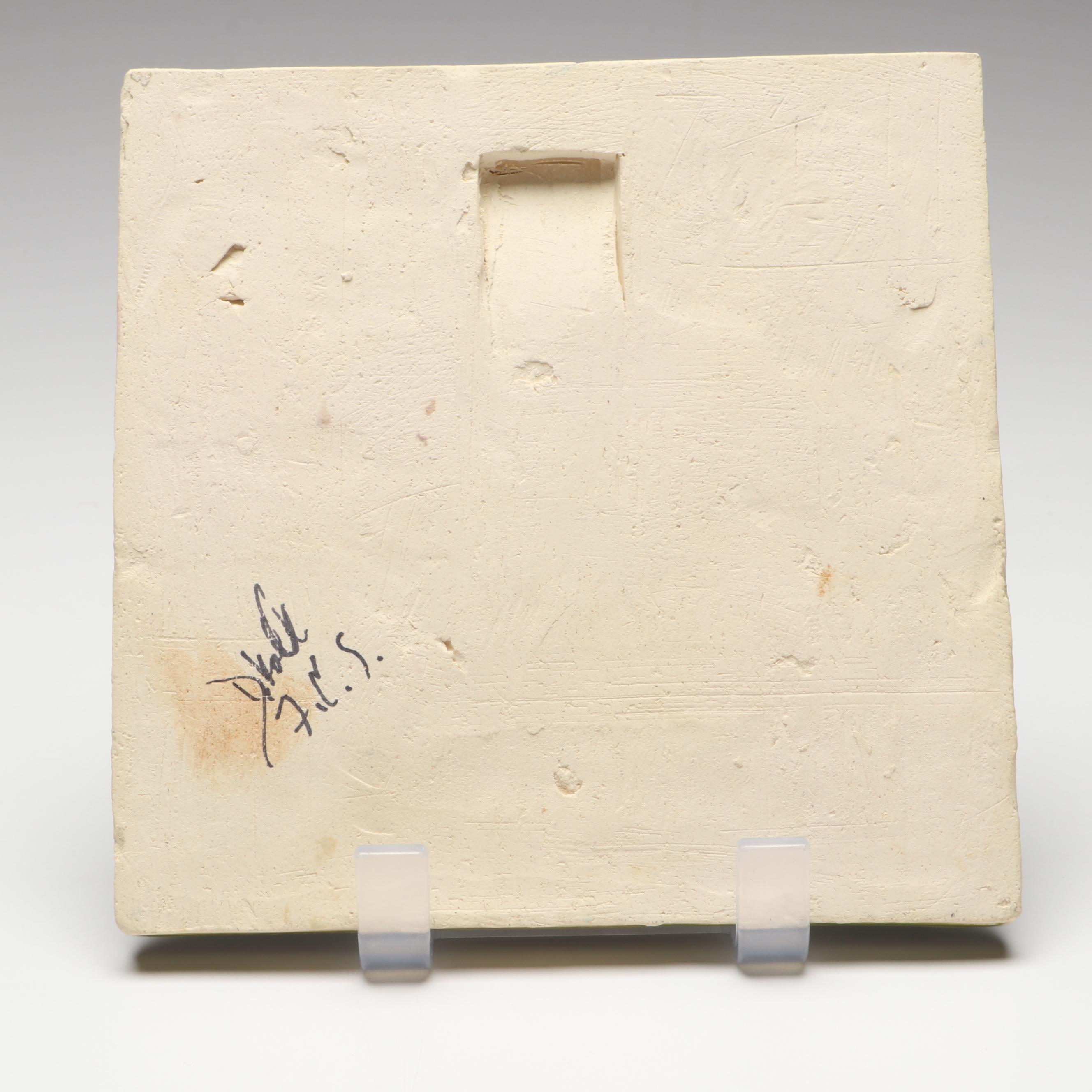 Ramona Palmoa Tile Studios with Other Art Pottery Cat Tiles