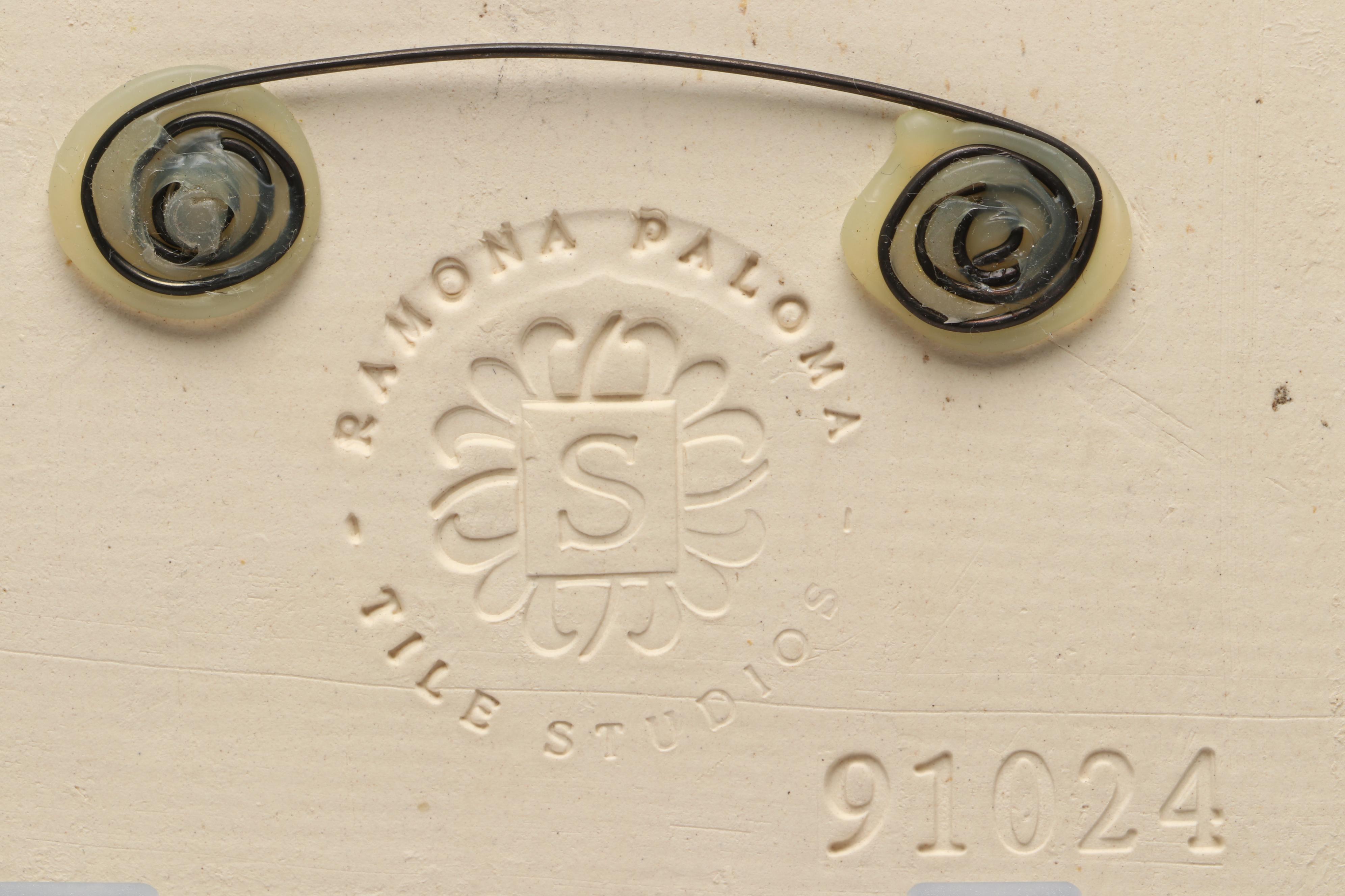 Ramona Palmoa Tile Studios with Other Art Pottery Cat Tiles