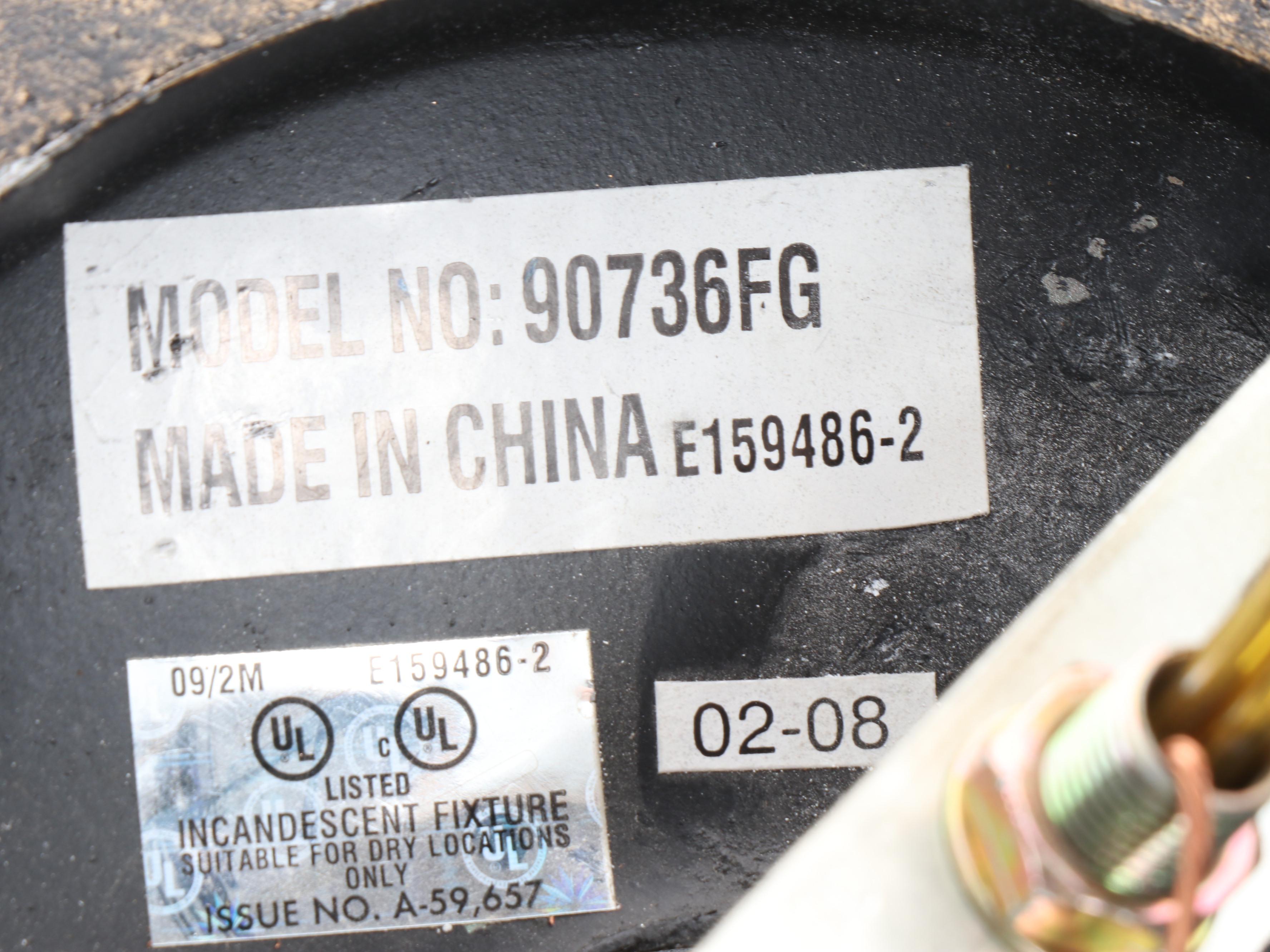 Aged Pewter Finish New Baroque Style Chandelier, 2008