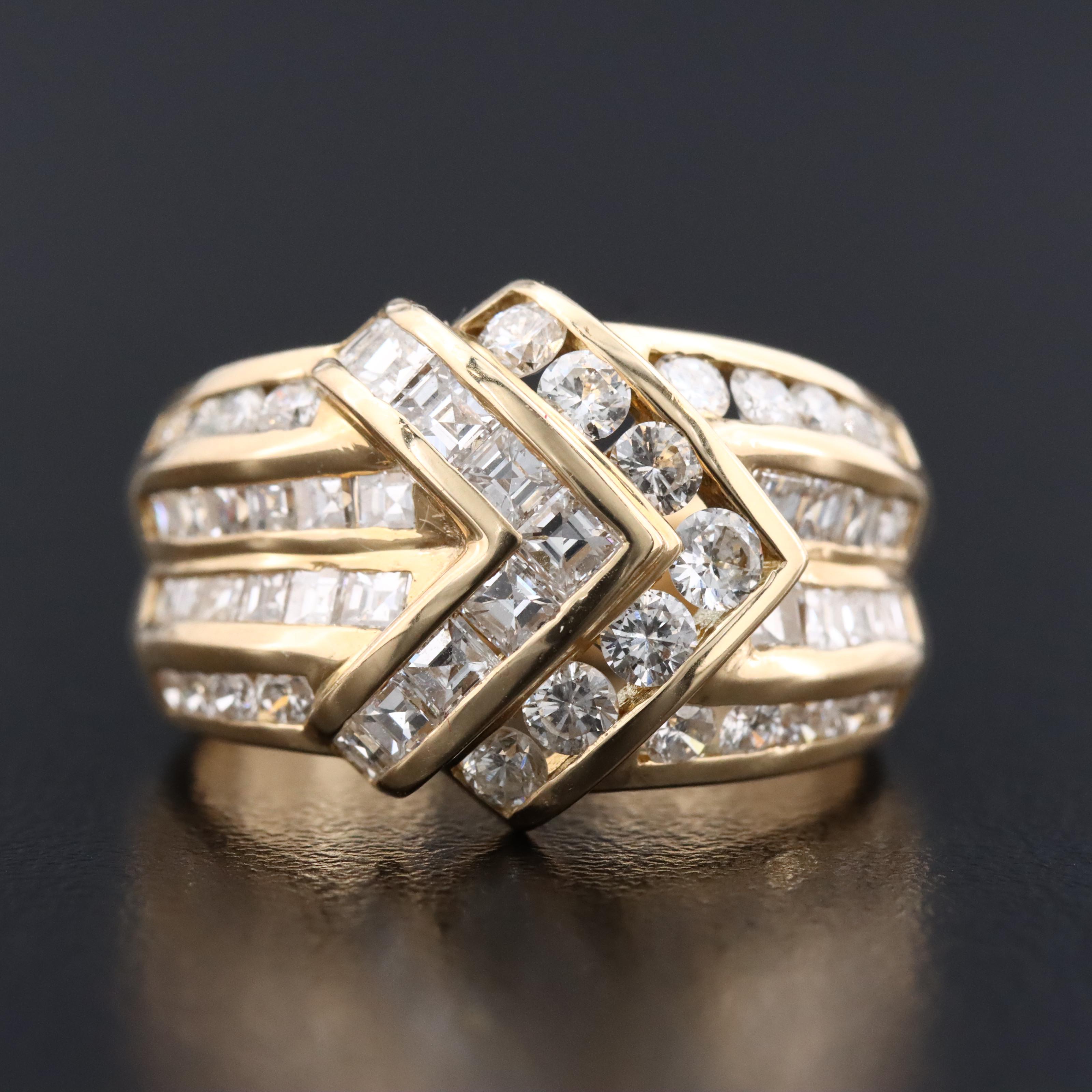 18K 2.28 CTW Diamond Channel Band