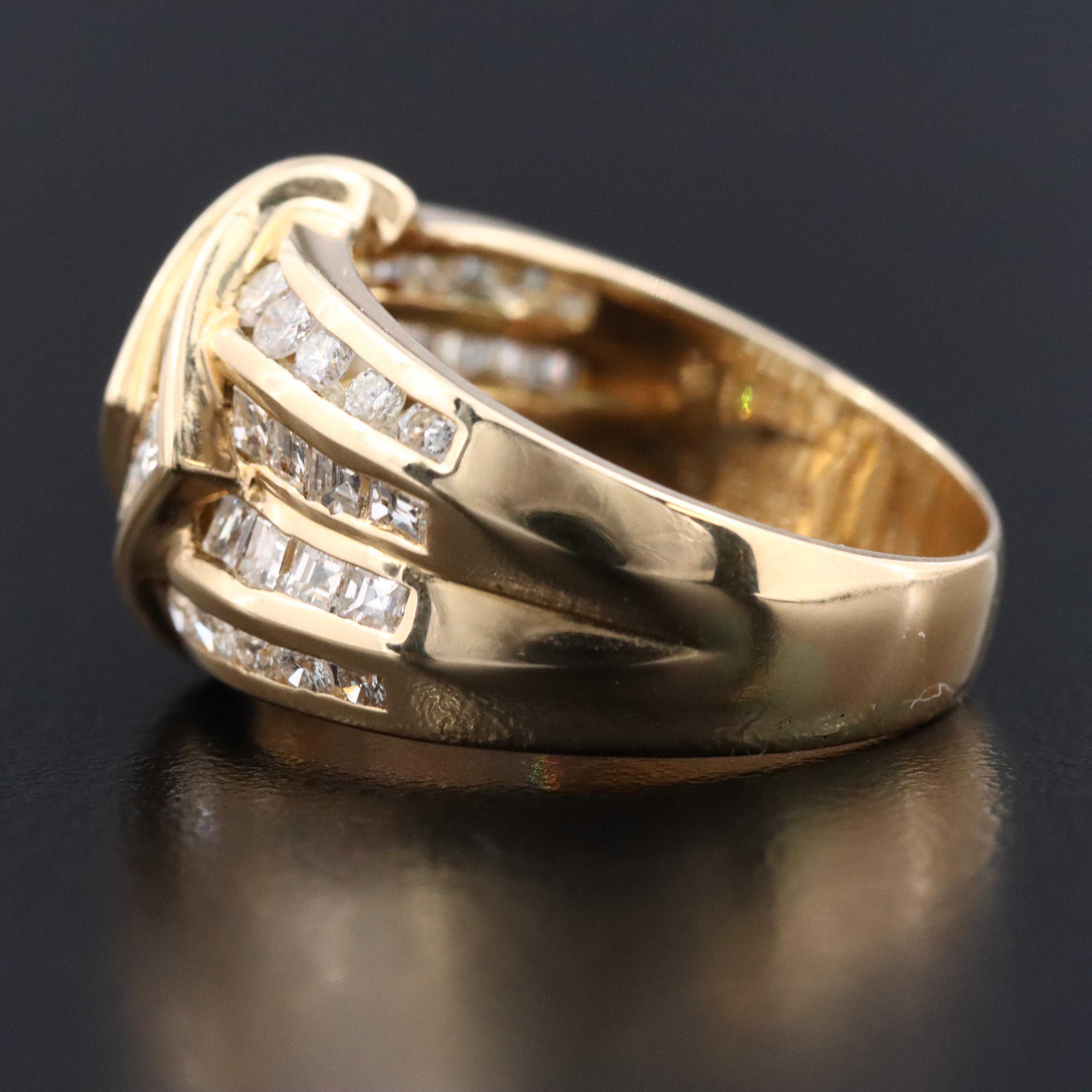 18K 2.28 CTW Diamond Channel Band