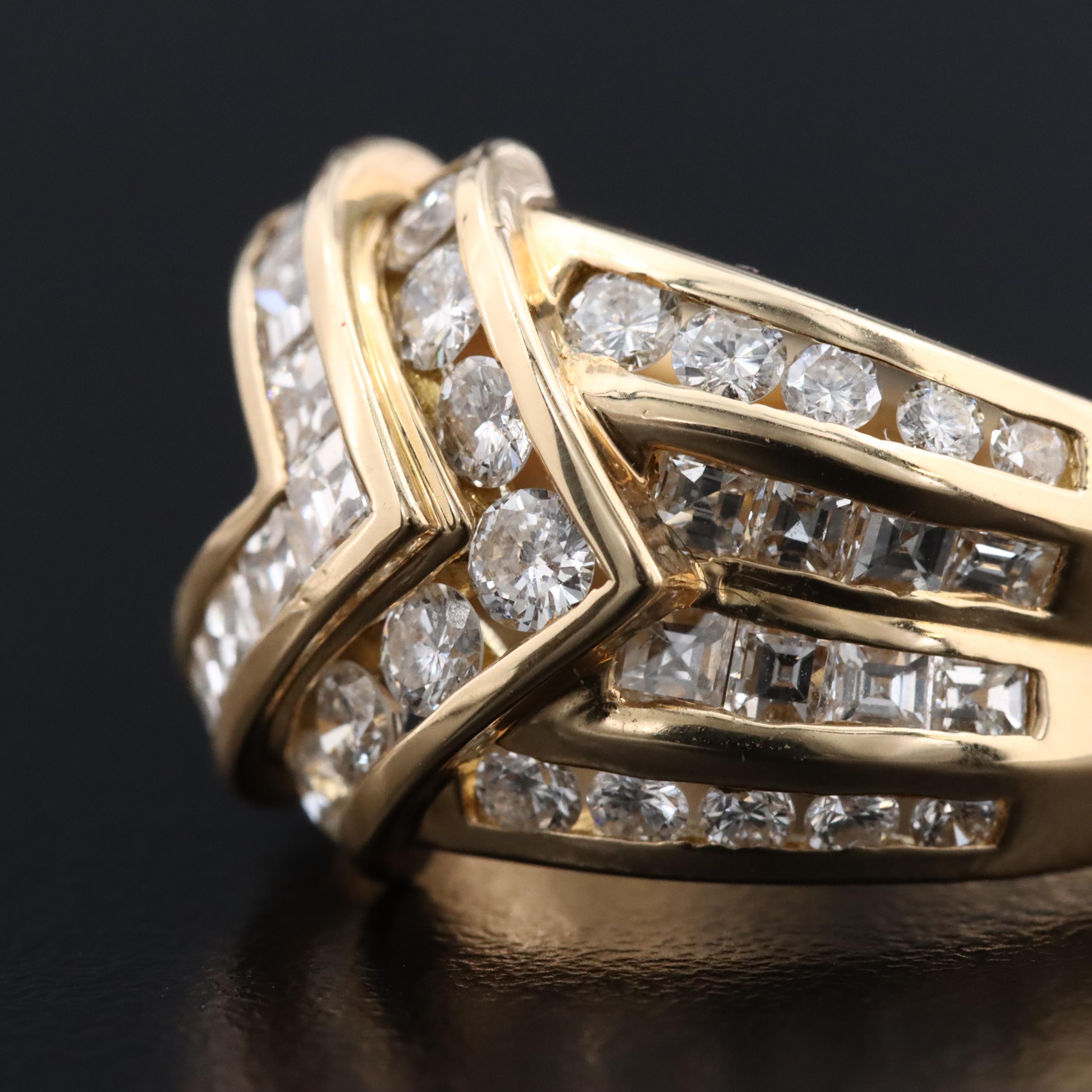 18K 2.28 CTW Diamond Channel Band