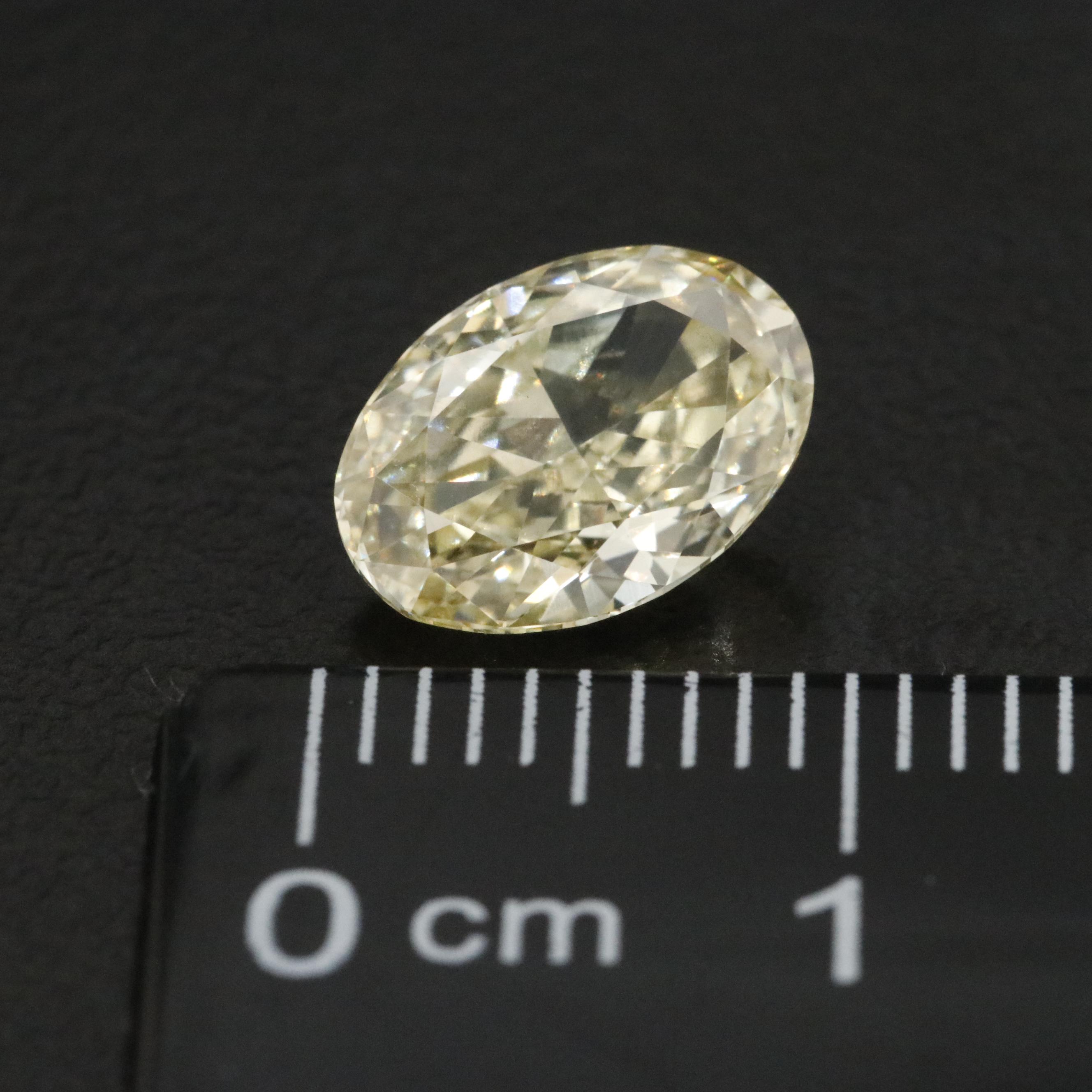 Loose 1.93 CT Lab Grown Fancy Yellow Diamond with IGI Report