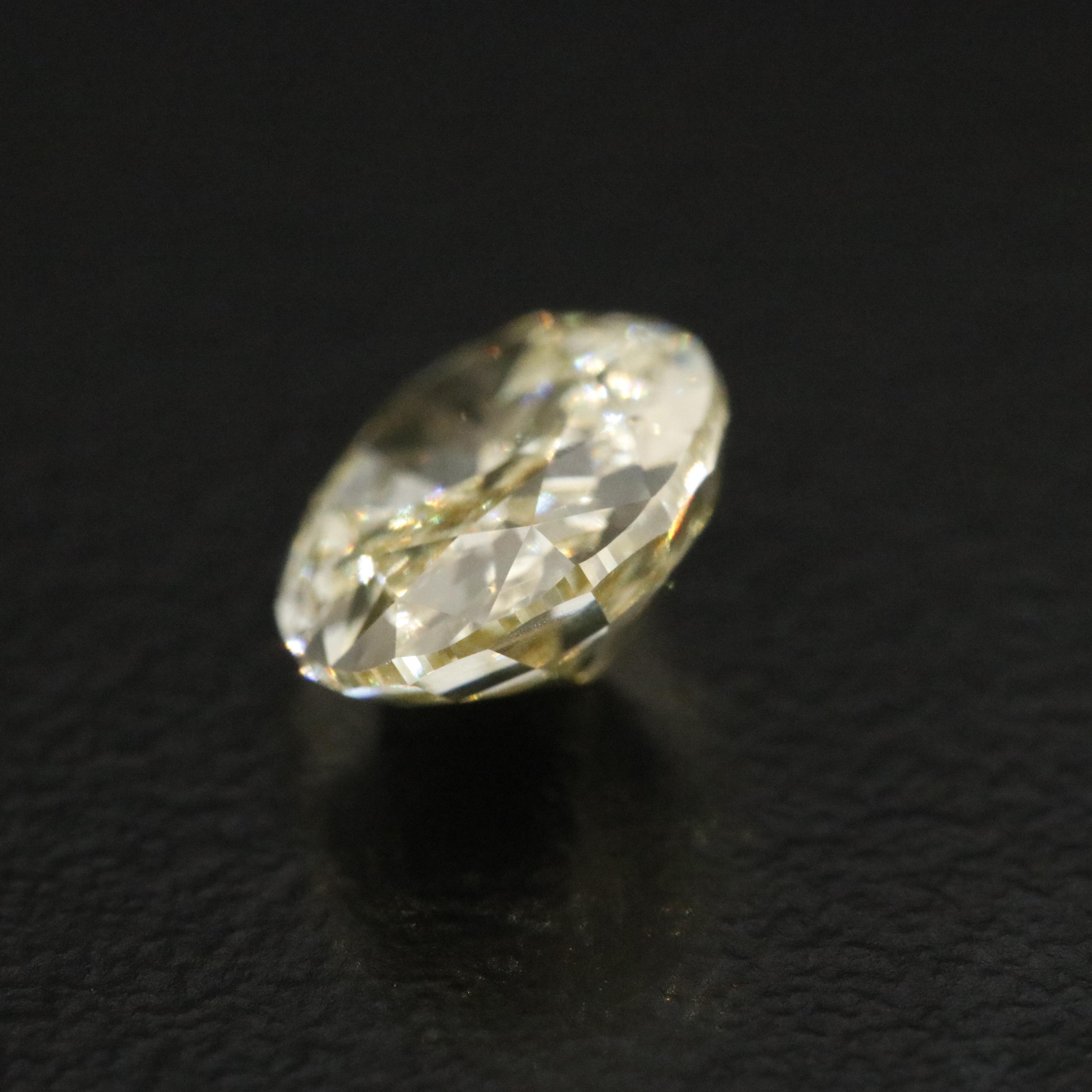 Loose 1.93 CT Lab Grown Fancy Yellow Diamond with IGI Report