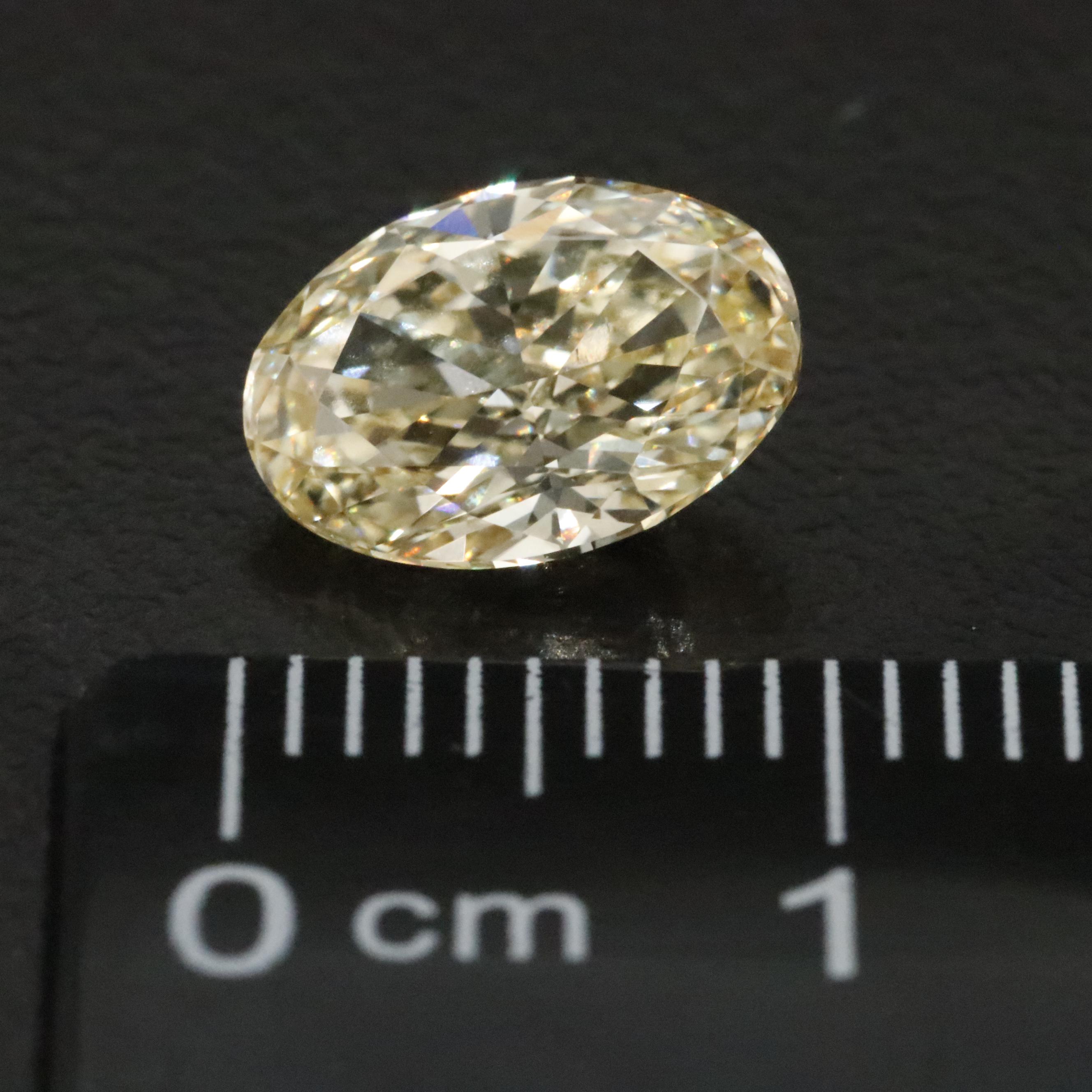 Loose 2.01 CT Lab Grown Fancy Yellow Diamond with IGI Report