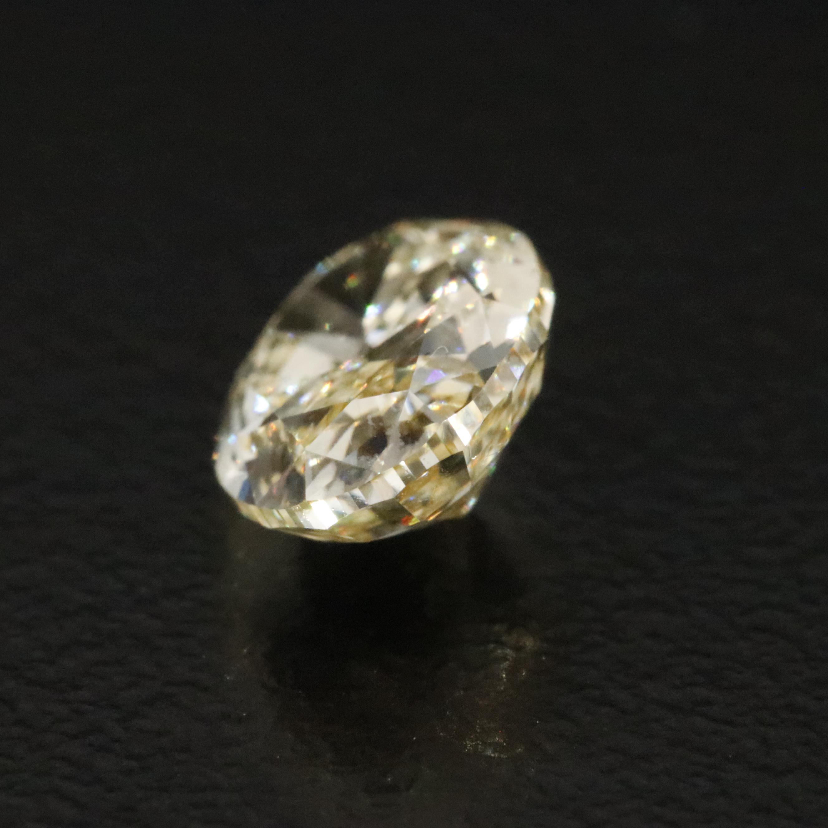 Loose 2.01 CT Lab Grown Fancy Yellow Diamond with IGI Report