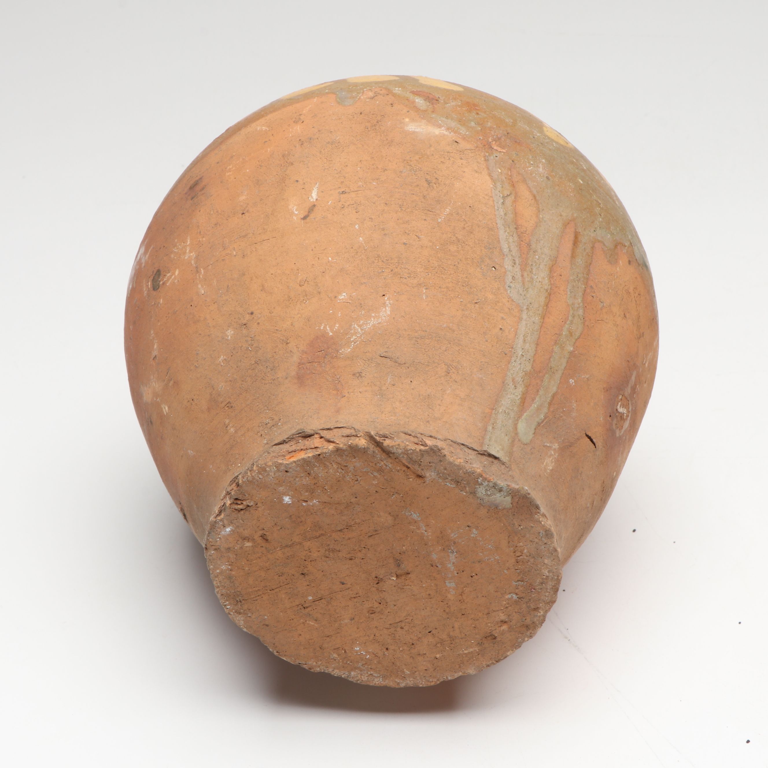 Macedonian Style Hand-Painted Terracotta Wine Jugs