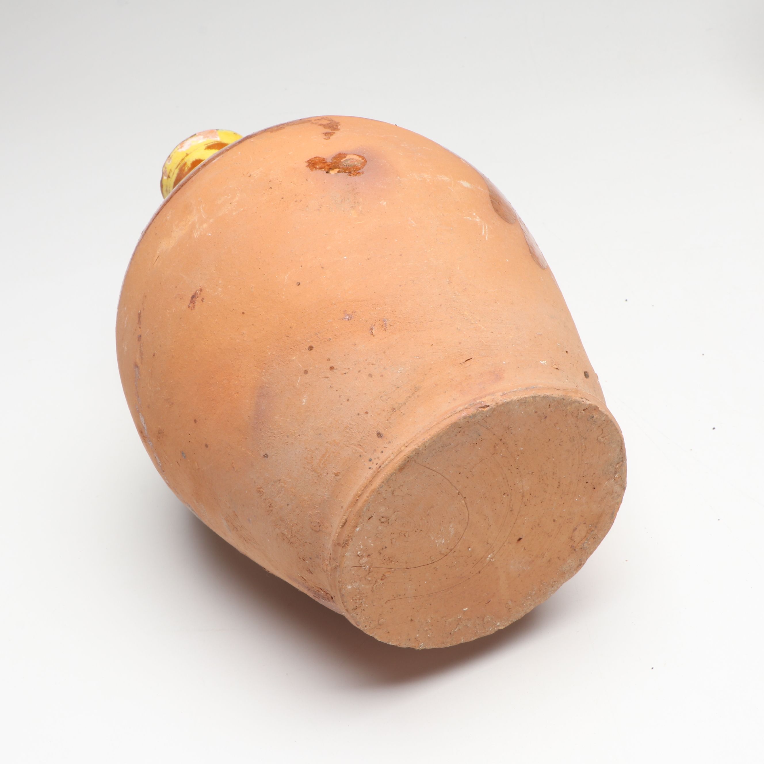 Macedonian Style Hand-Painted Terracotta Wine Jugs