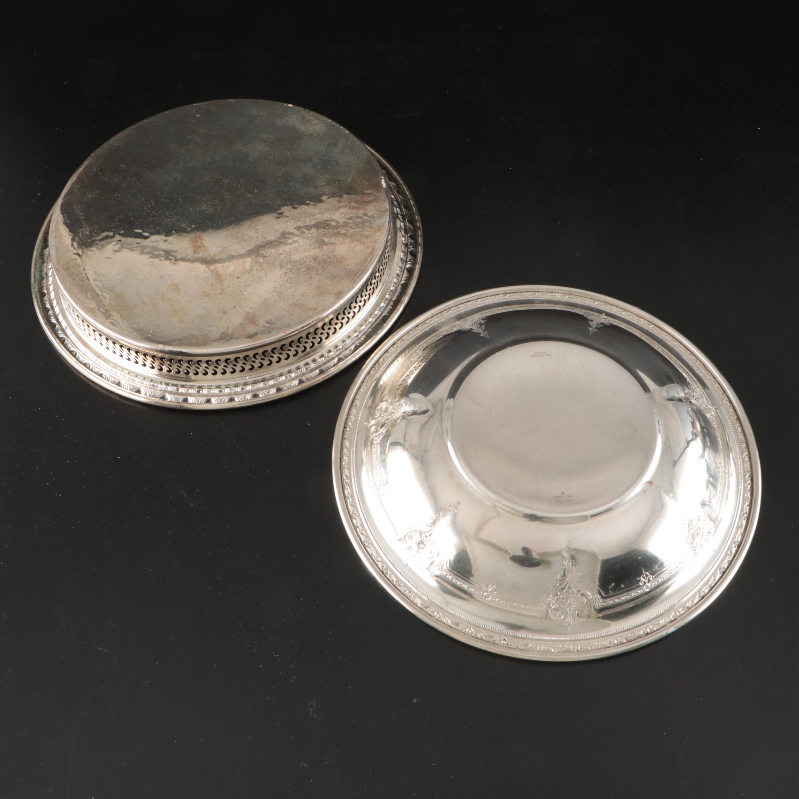 Sterling Silver Bowl, Gorham Silver Plate Dish, and More Silver Plate Serveware