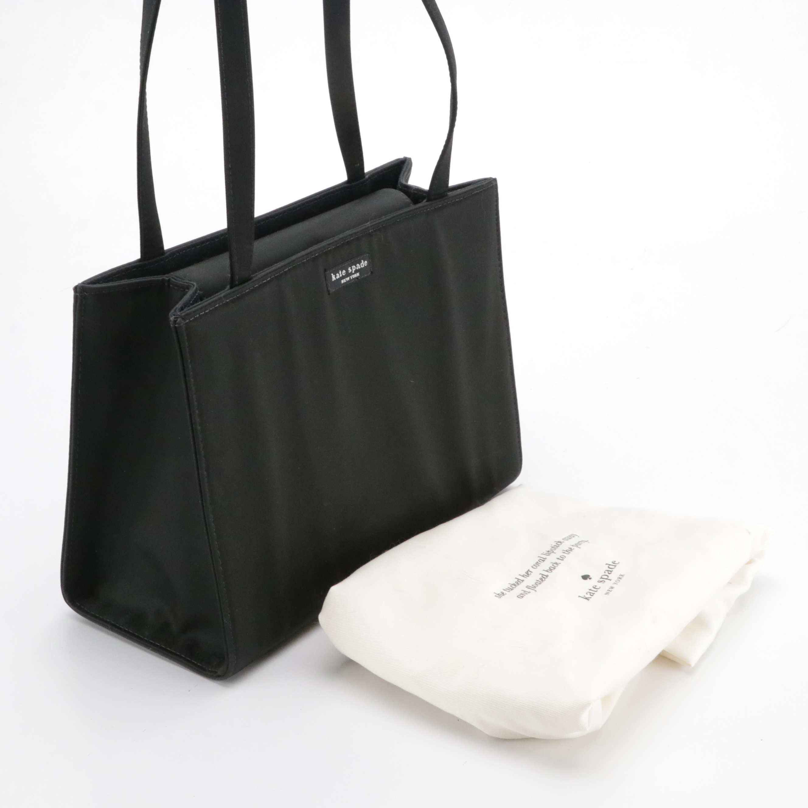 Kate Spade Sam Icon Black Nylon Shoulder Tote, Other Vintage Evening Clutch Bag