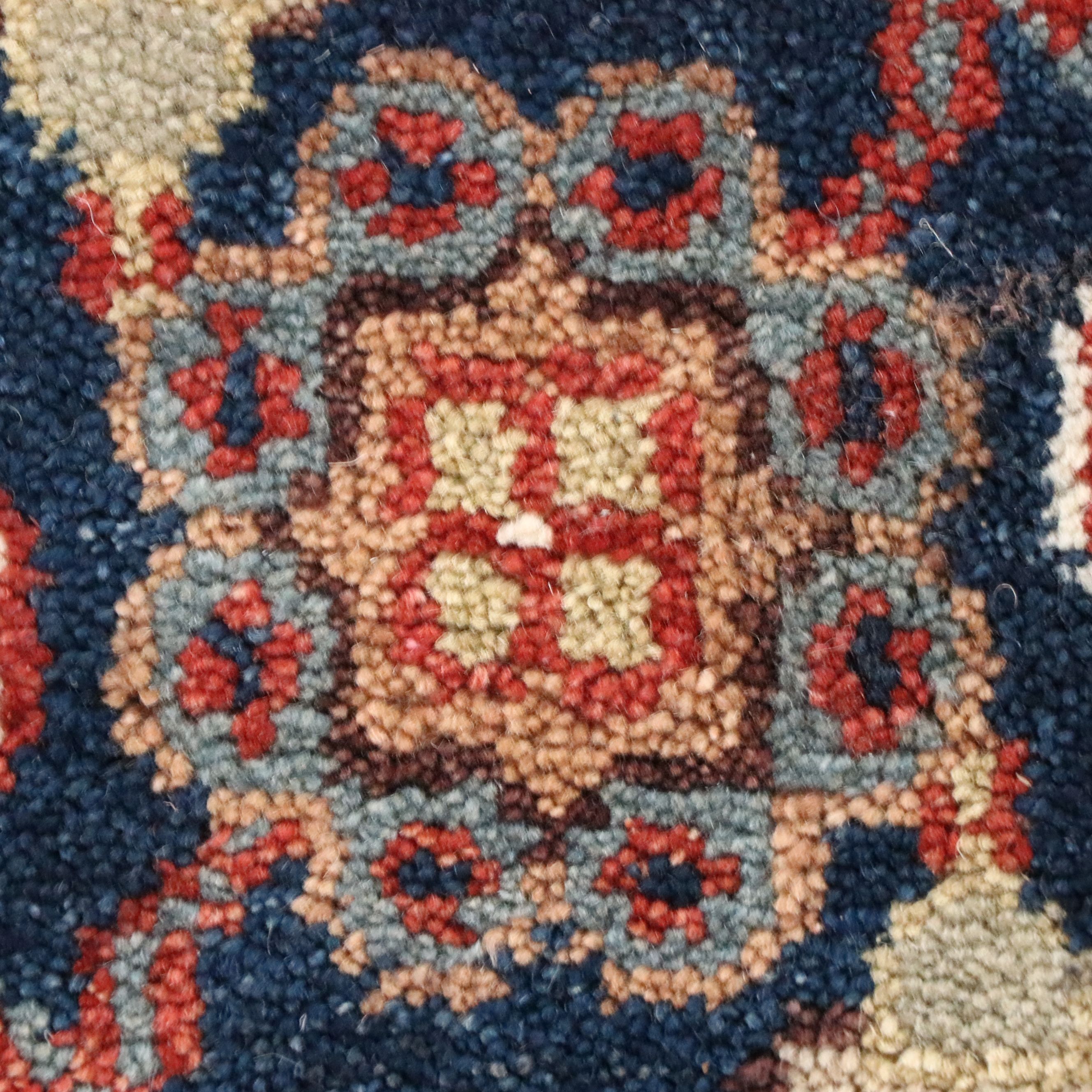 8'9 x 11'11 Hand-Knotted Indo-Persian Heriz Area Rug