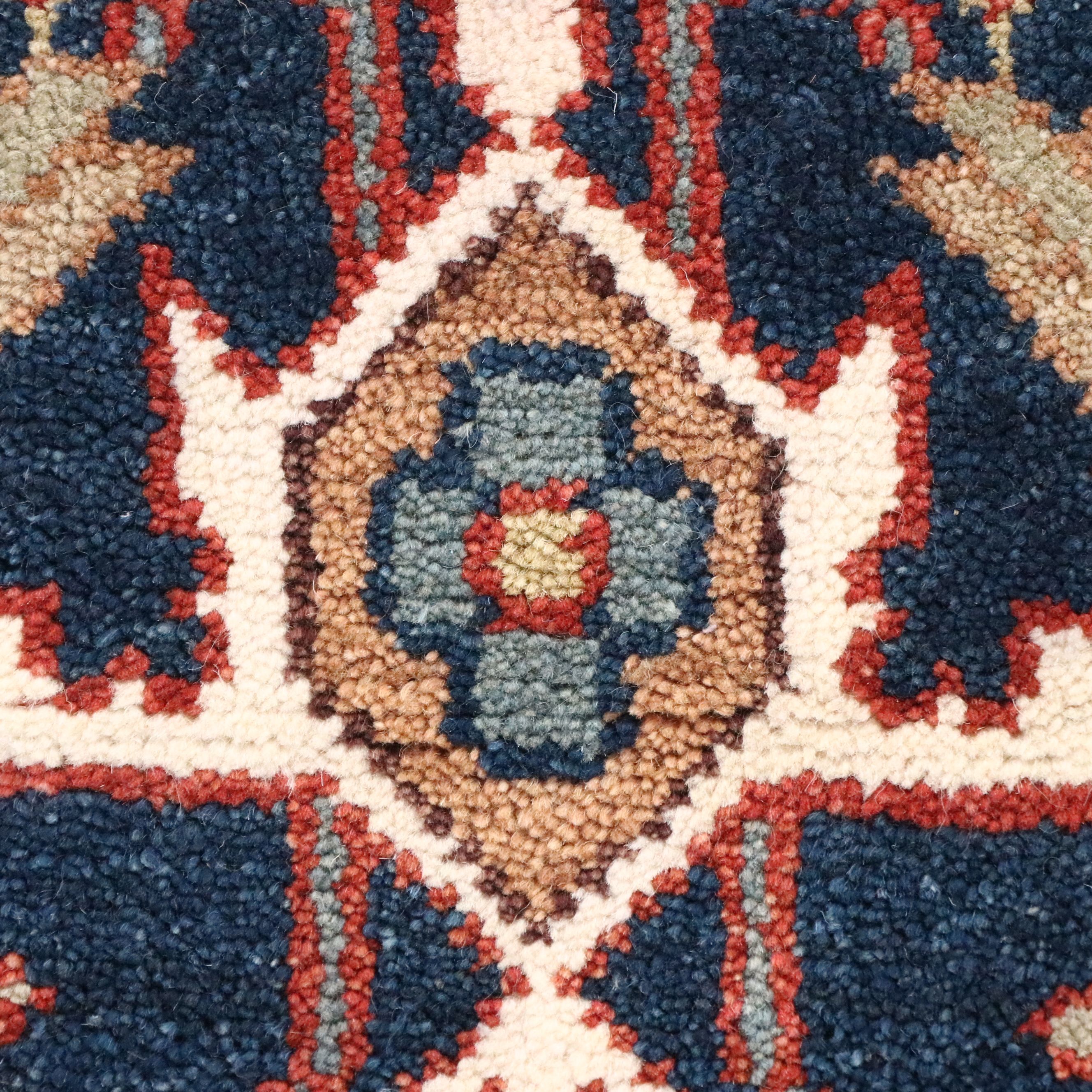8'9 x 11'11 Hand-Knotted Indo-Persian Heriz Area Rug