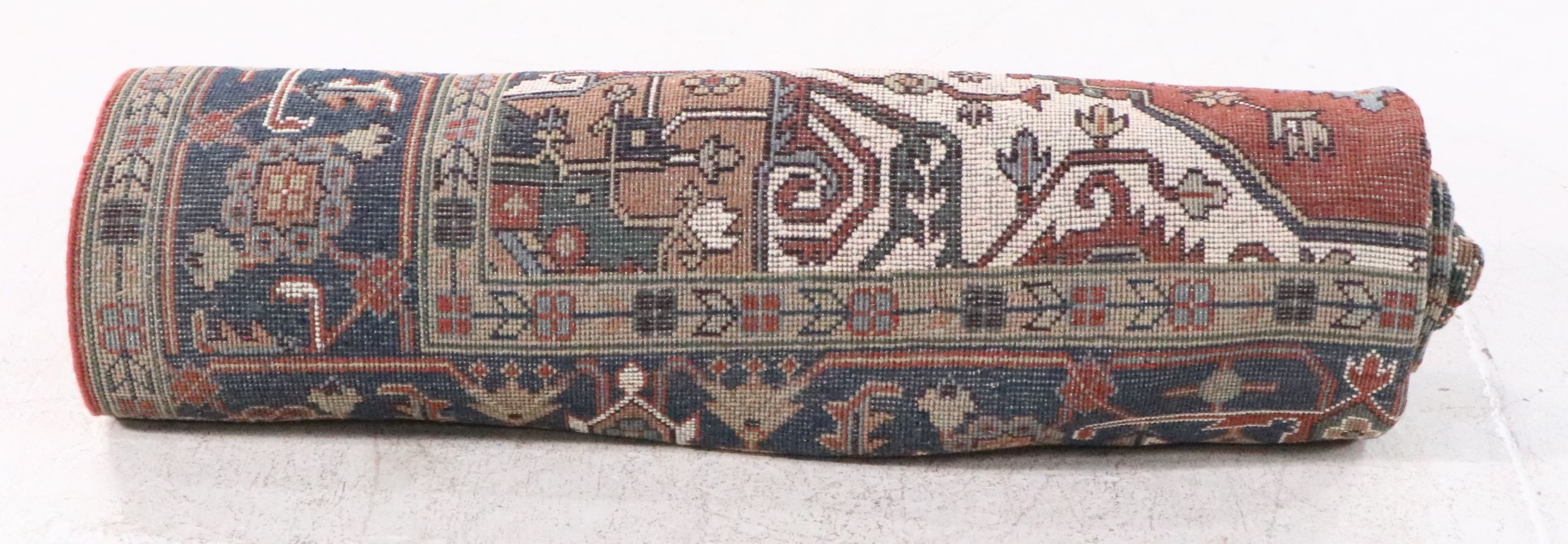 8'9 x 11'11 Hand-Knotted Indo-Persian Heriz Area Rug