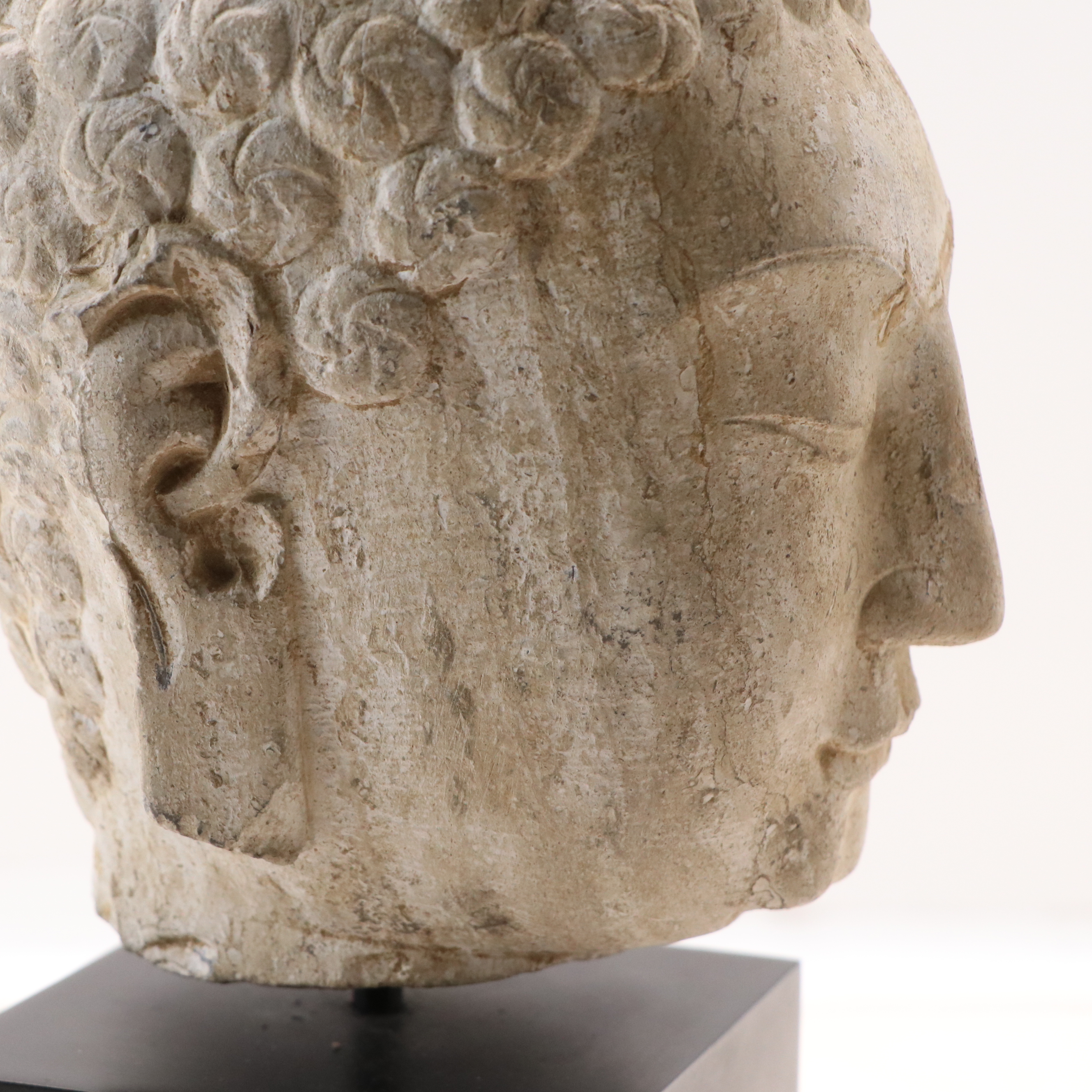 Northern Qi Dynasty Buddha Head Limestone Sculpture, 6th Century