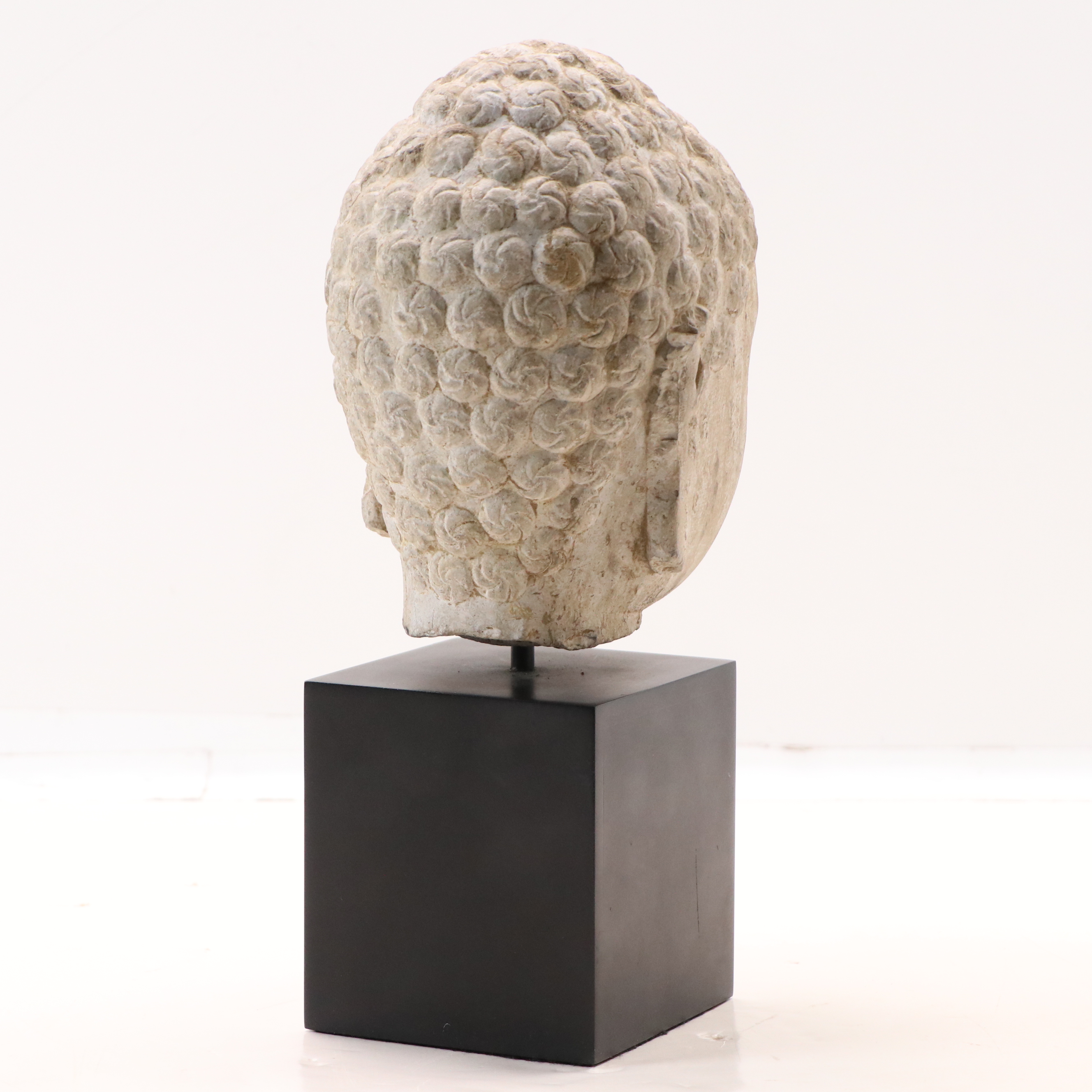 Northern Qi Dynasty Buddha Head Limestone Sculpture, 6th Century